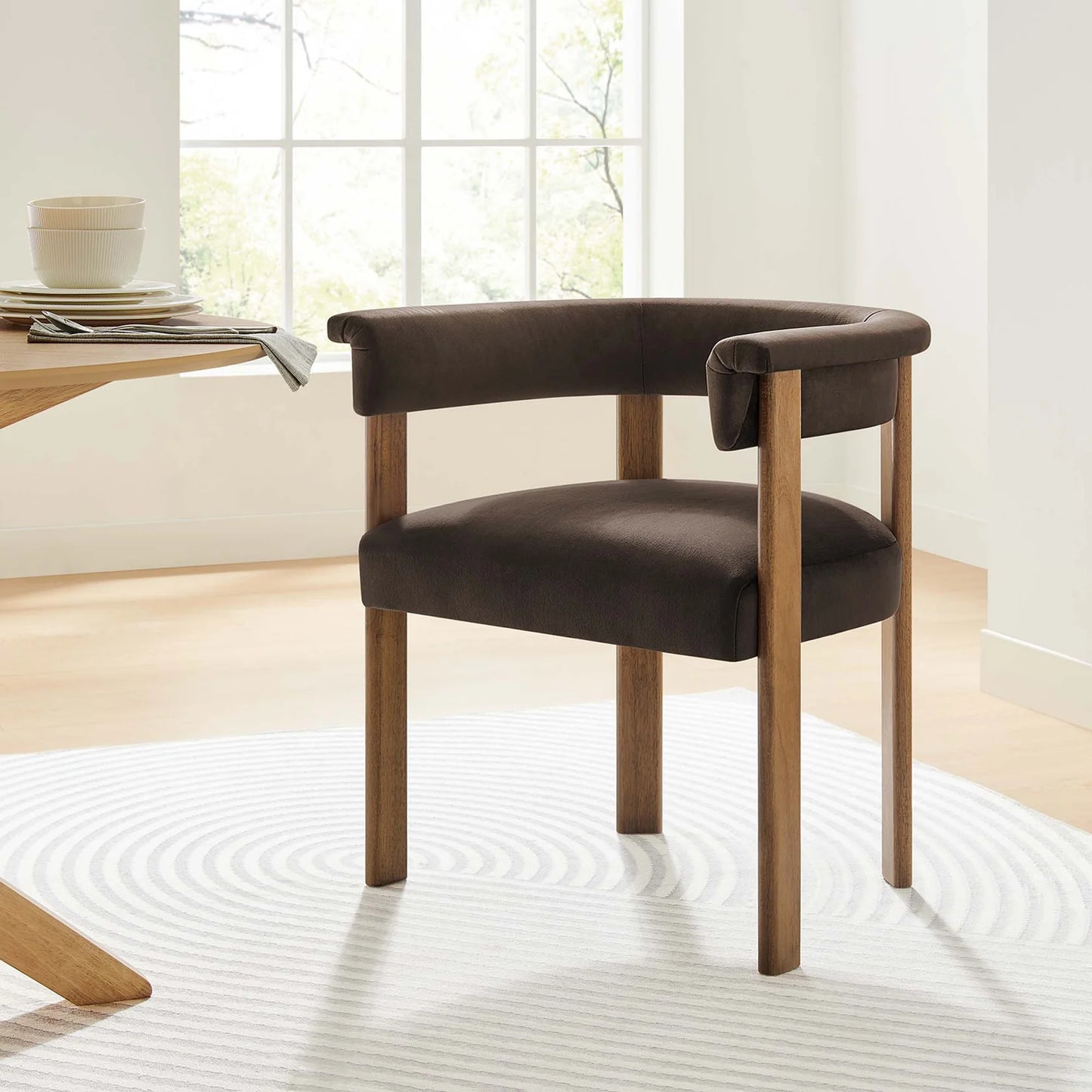 Imogen Velvet Barrel Dining Chairs – Set of 2 Stylish and Comfortable Dining Chairs for Modern Interiors