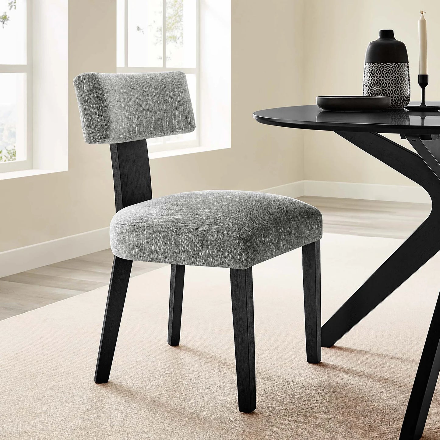 Nalani Modern Armless Dining Chairs with Solid Wood Legs, Foam Padding β Set of 2 Stylish and Comfortable Seating for Contemporary Dining Spaces