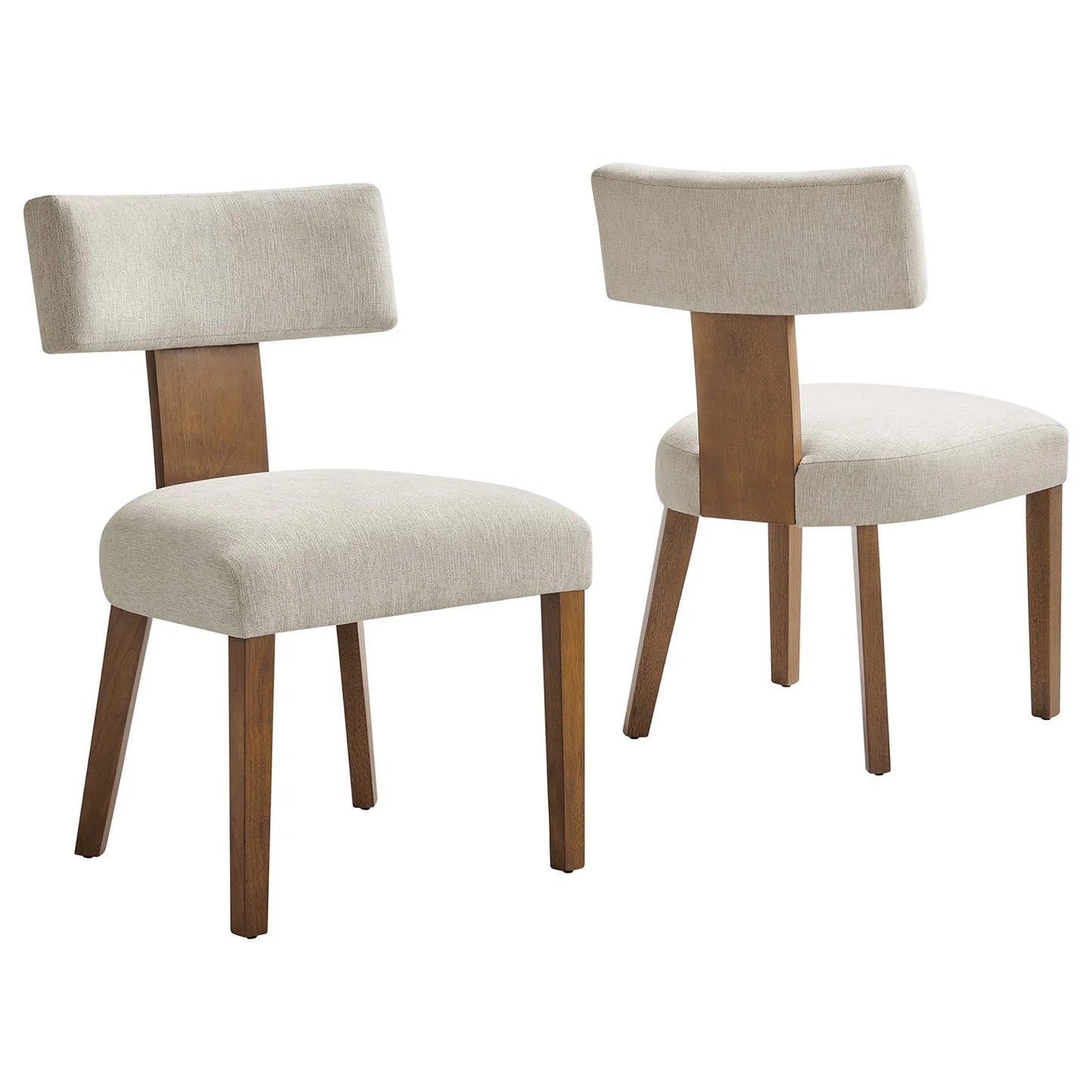 Nalani Modern Armless Dining Chairs with Solid Wood Legs, Foam Padding β Set of 2 Stylish and Comfortable Seating for Contemporary Dining Spaces