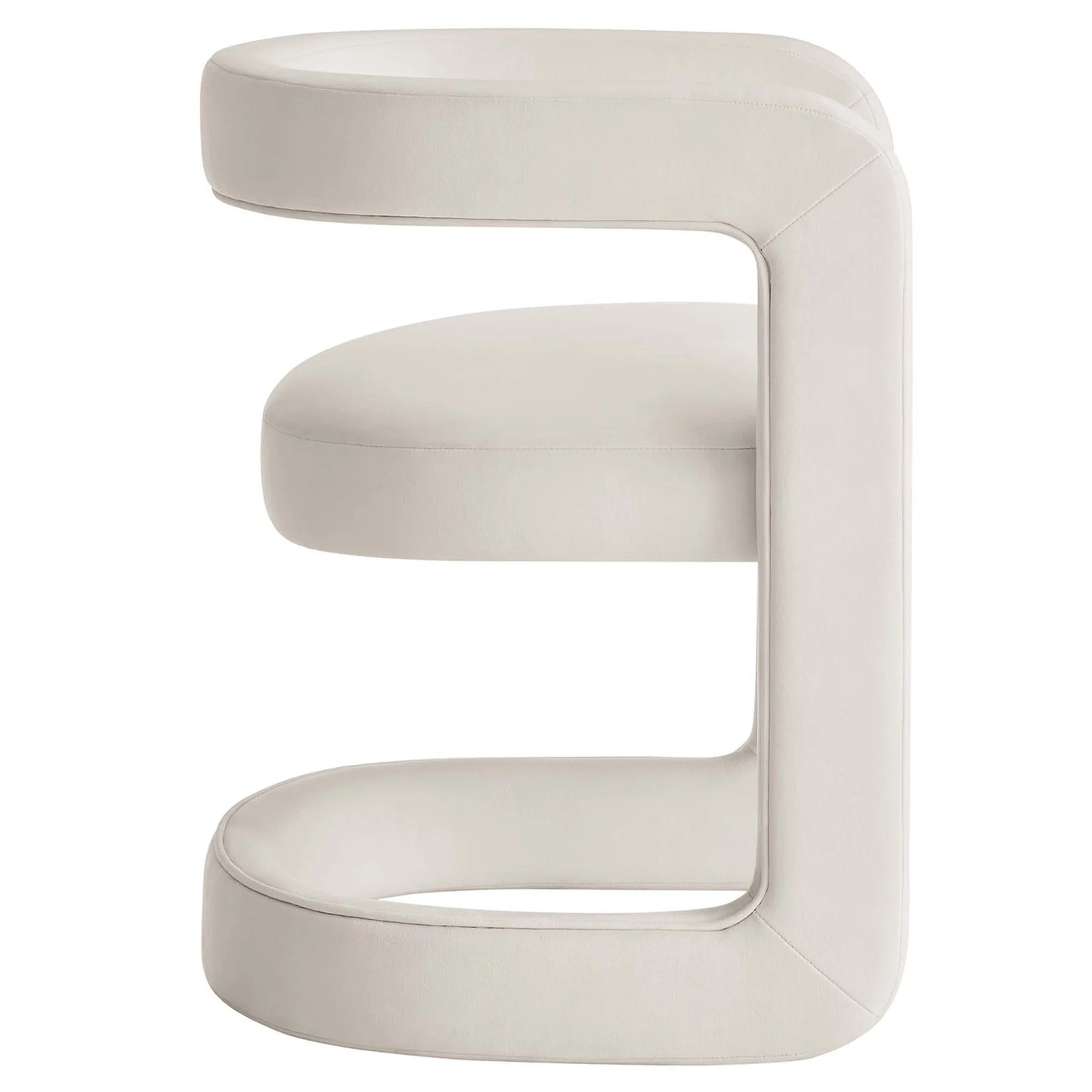 Winslow Performance Velvet Barrel Accent Chair in Alabaster – Elegant and Comfortable Seating for Modern Living Spaces