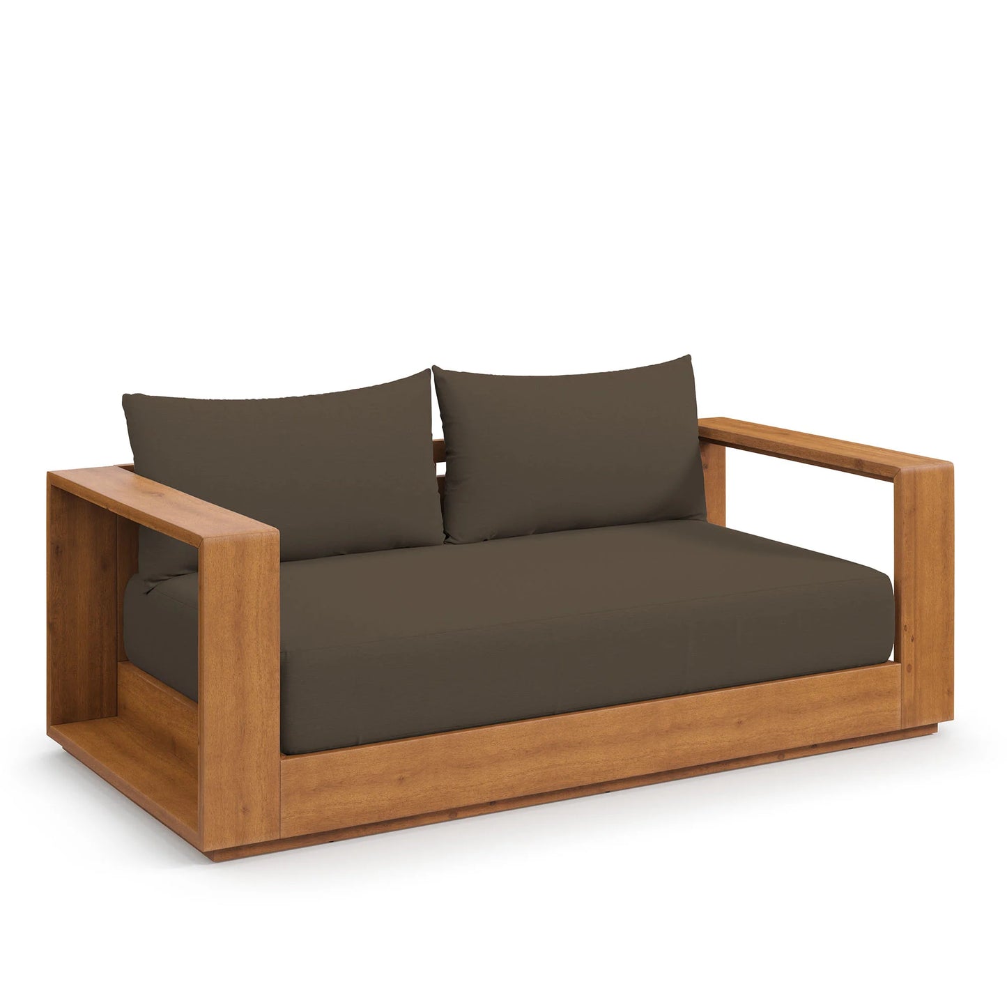 Tahoe Acacia Wood Outdoor Patio Loveseat β Weather-Resistant Acacia Wood Seating