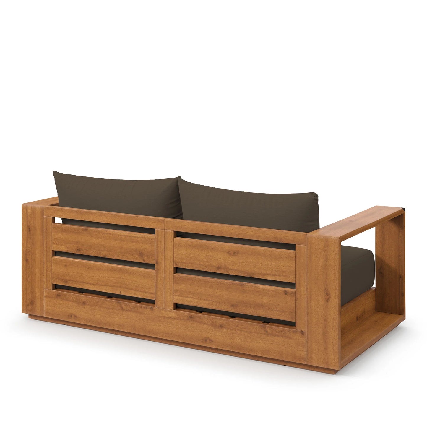 Tahoe Acacia Wood Outdoor Patio Loveseat β Weather-Resistant Acacia Wood Seating