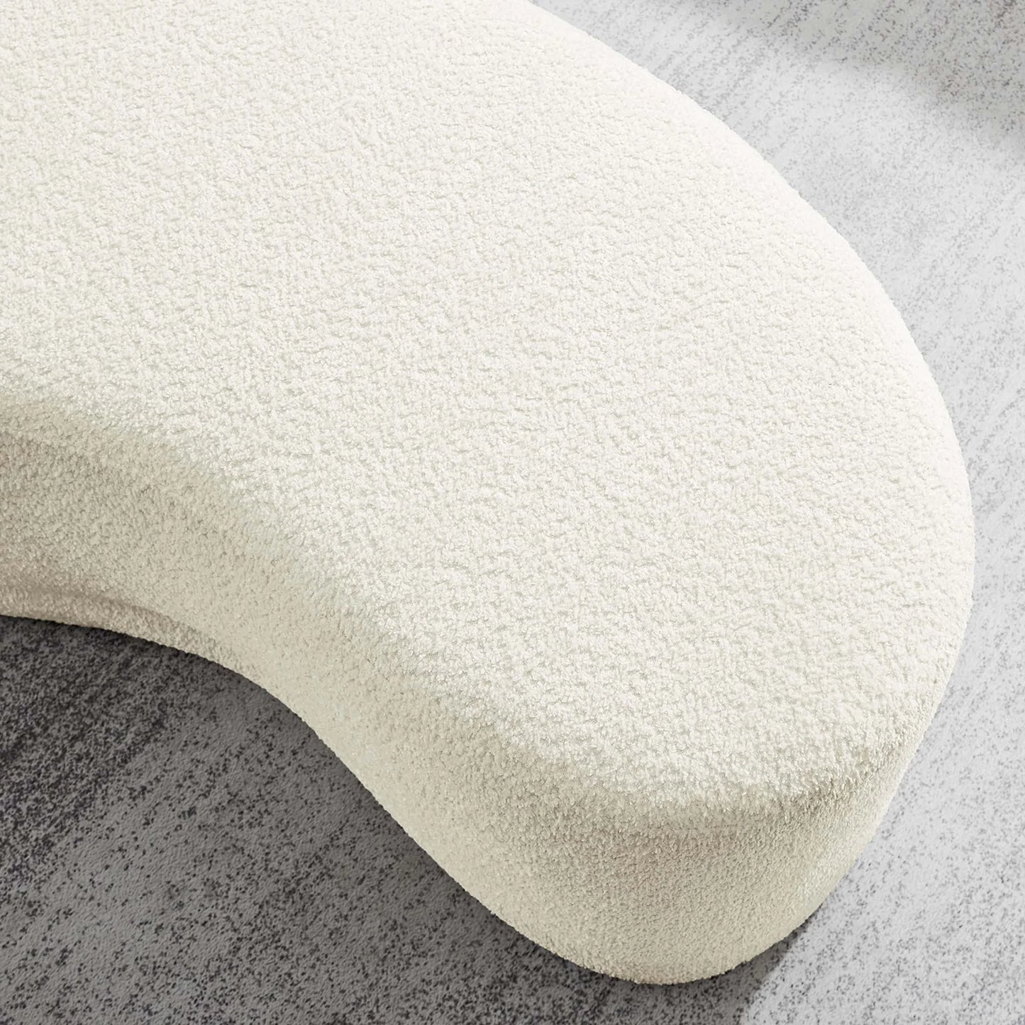 Nimbus 48" Chenille Ottoman Bench – Soft and Stylish Accent Piece for Modern Living Spaces