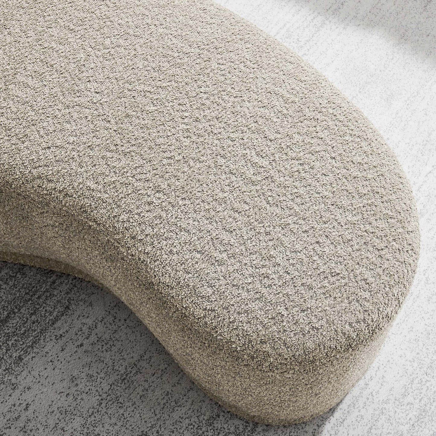 Nimbus 48" Chenille Ottoman Bench – Soft and Stylish Accent Piece for Modern Living Spaces