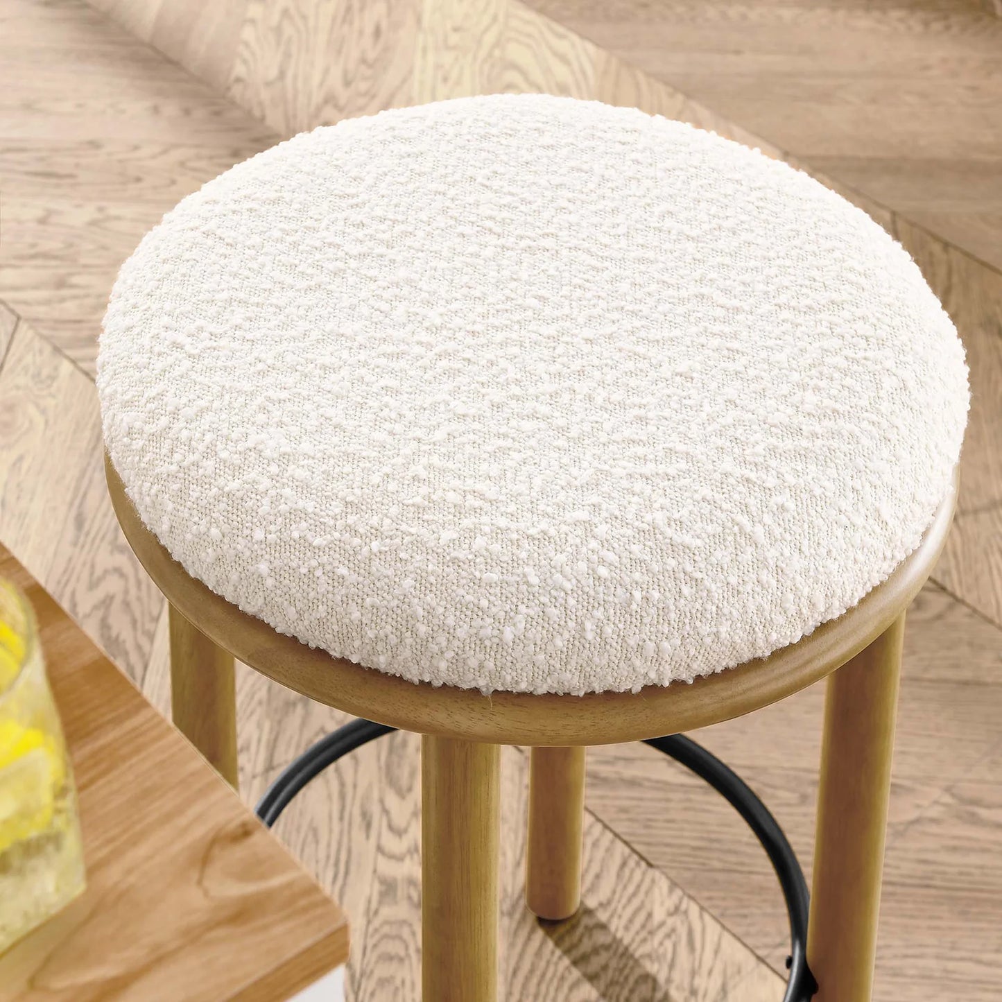 Fable Modern Boucle Fabric 26-Inch Counter Stools – Stylish and Comfortable Seating for Contemporary Kitchens and Bars