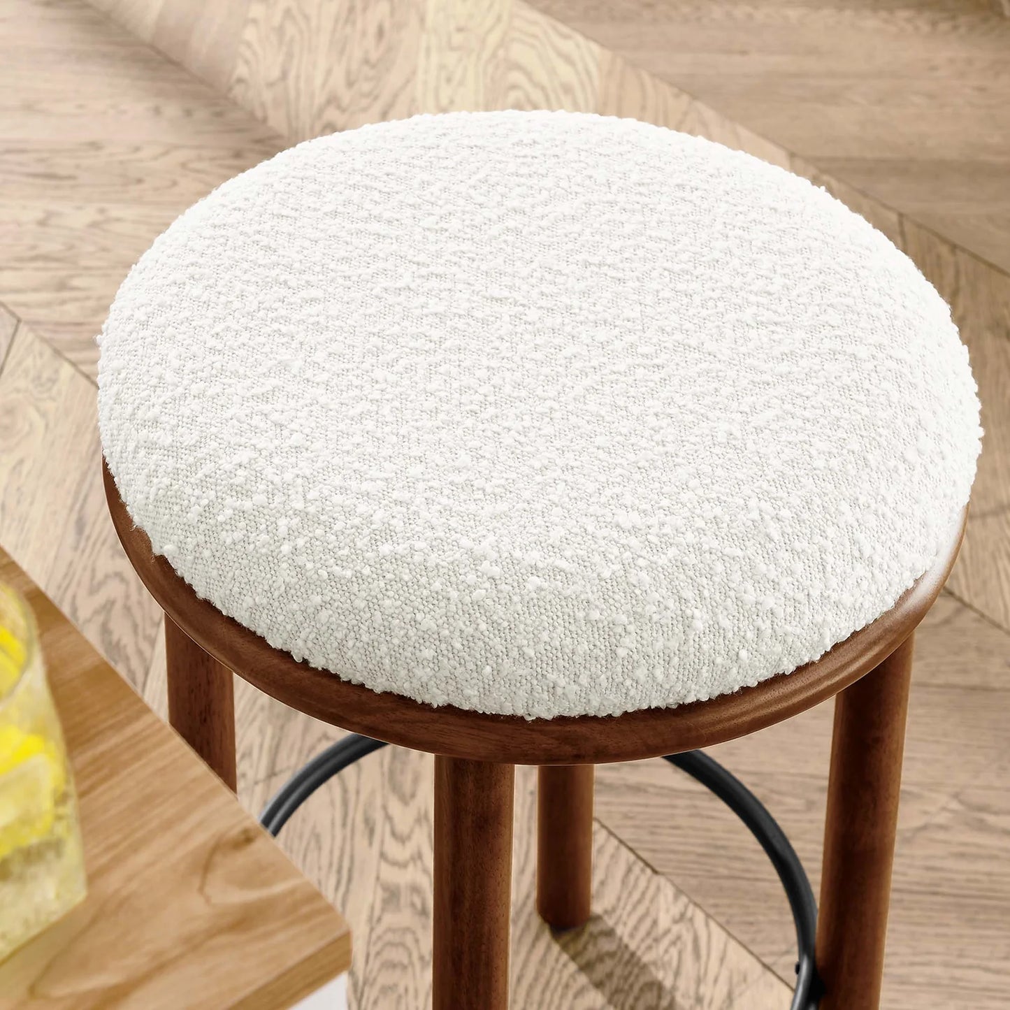 Fable Modern Boucle Fabric 26-Inch Counter Stools – Stylish and Comfortable Seating for Contemporary Kitchens and Bars