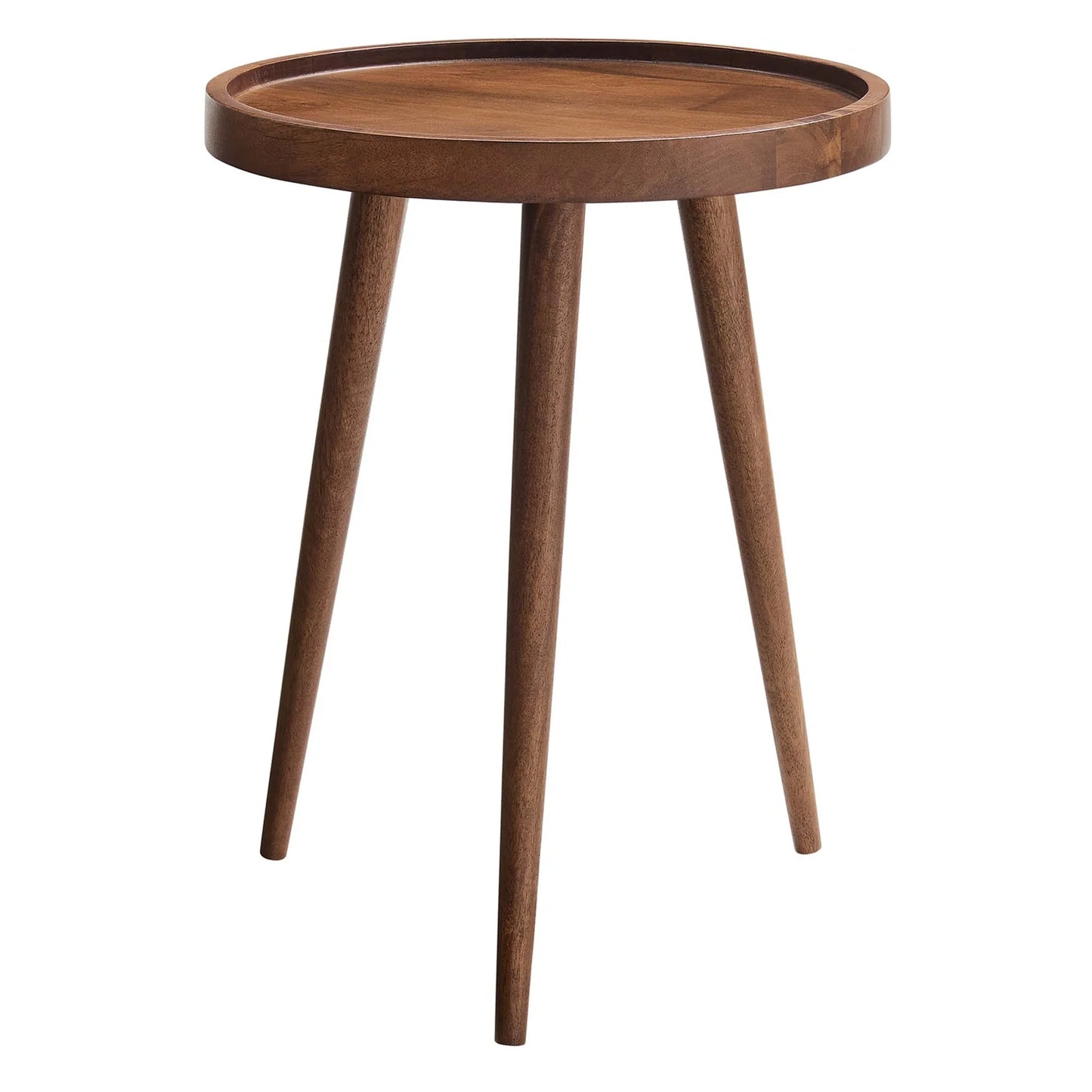 Chiro Modern Mango Wood Side Table with Tray Top & Splayed Legs – Sleek and Functional Accent for Contemporary Living Spaces