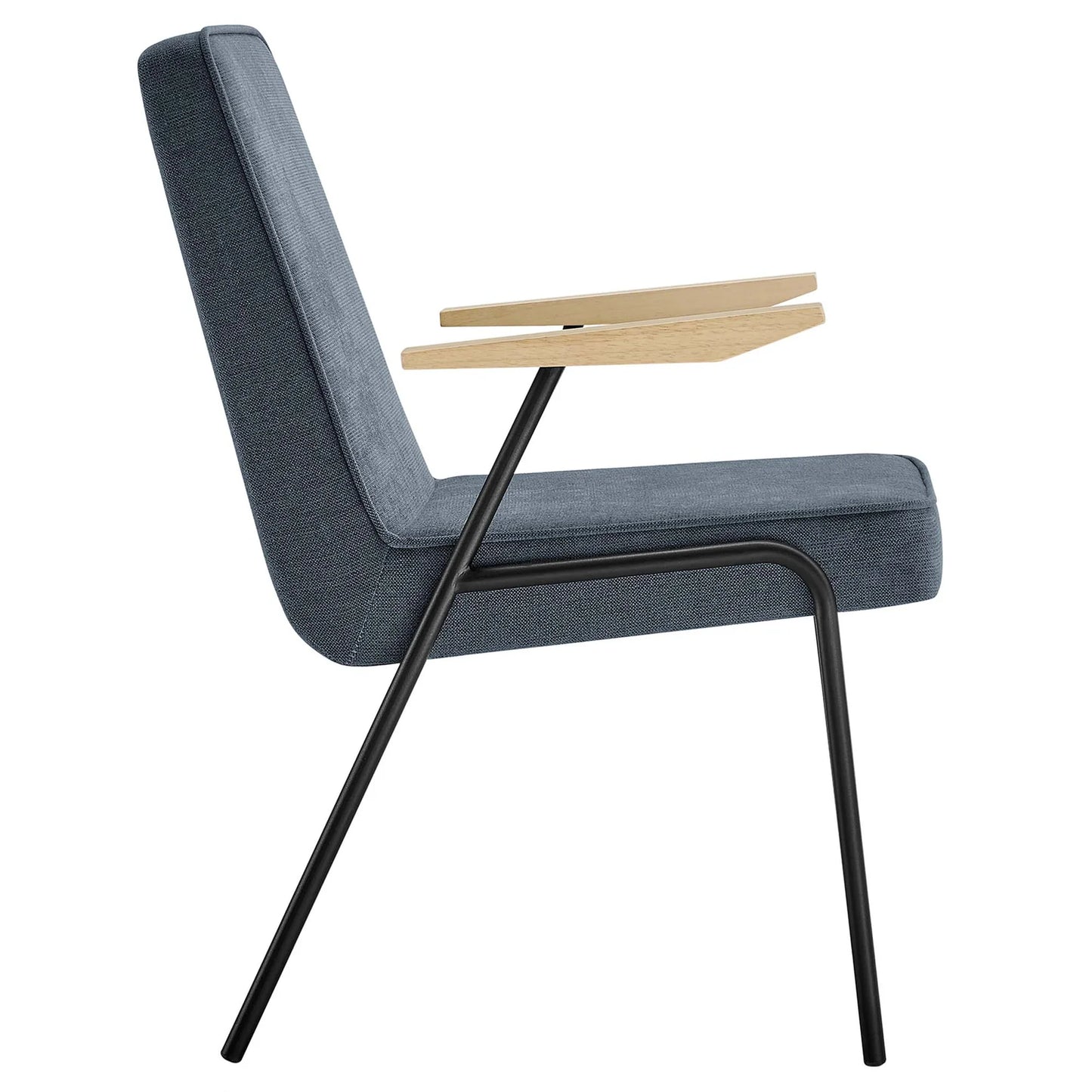 Vista Dining Armchair: Mid-Century Style with Foam Padding & Wood Arms β Comfortable and Stylish Seating for Modern Dining Spaces