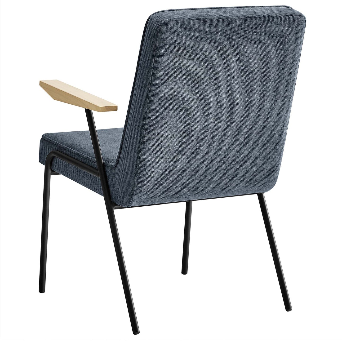 Vista Dining Armchair: Mid-Century Style with Foam Padding & Wood Arms β Comfortable and Stylish Seating for Modern Dining Spaces