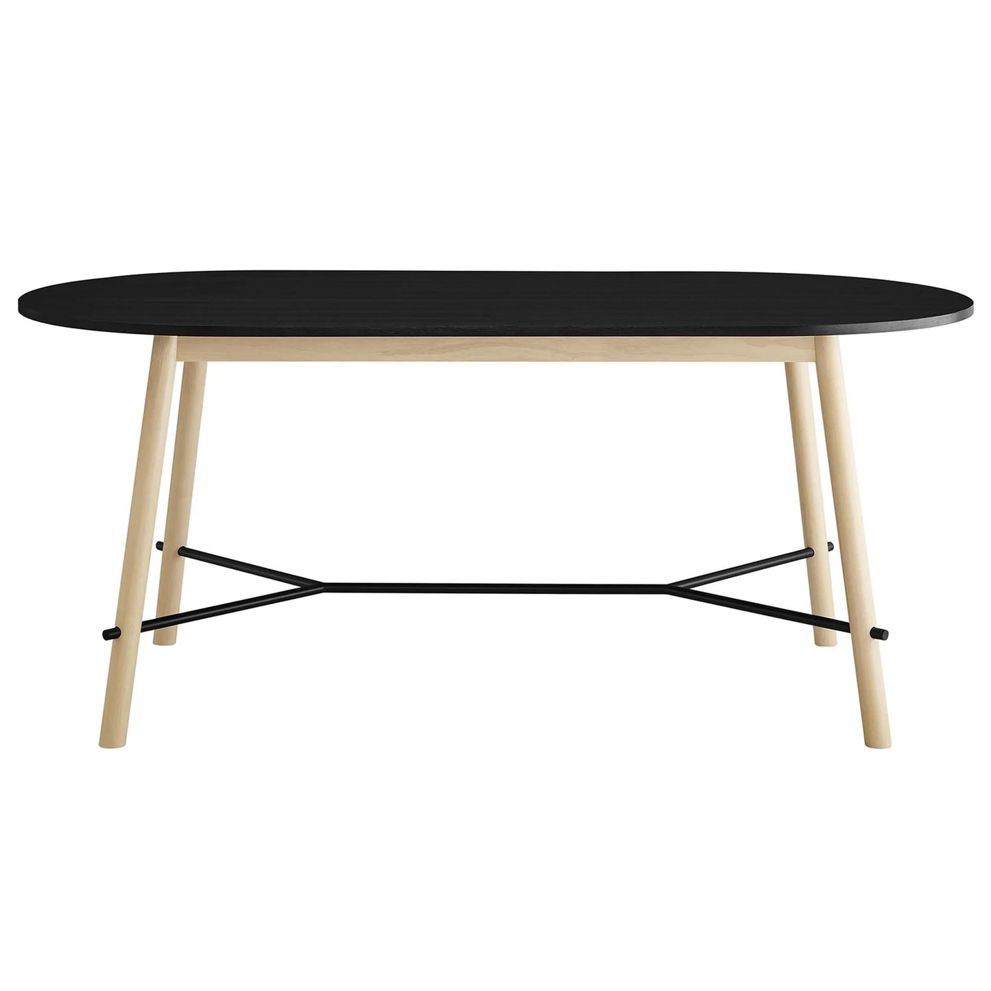 Infuse 71" Wood Grain Dining Table in Black Oak – Elegant and Durable Dining Table for Modern Dining Rooms