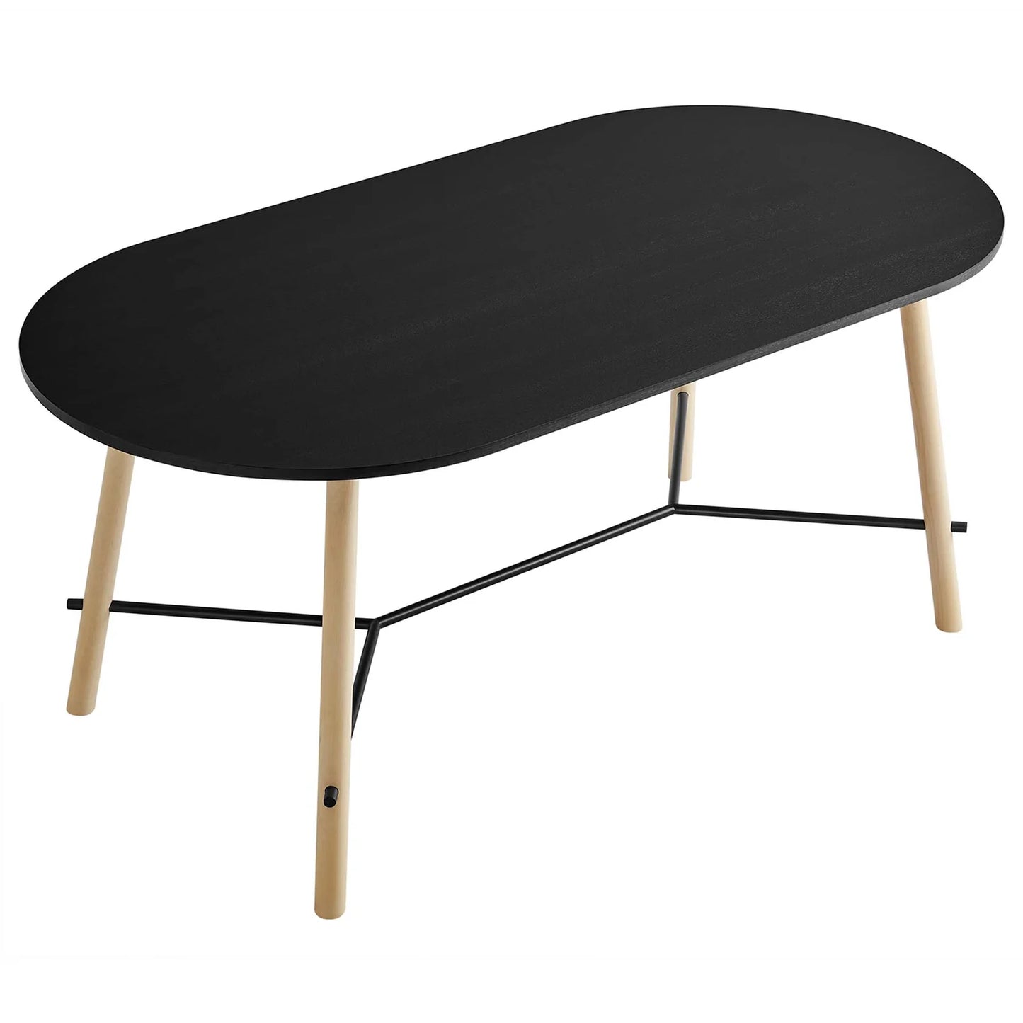 Infuse 71" Wood Grain Dining Table in Black Oak – Elegant and Durable Dining Table for Modern Dining Rooms
