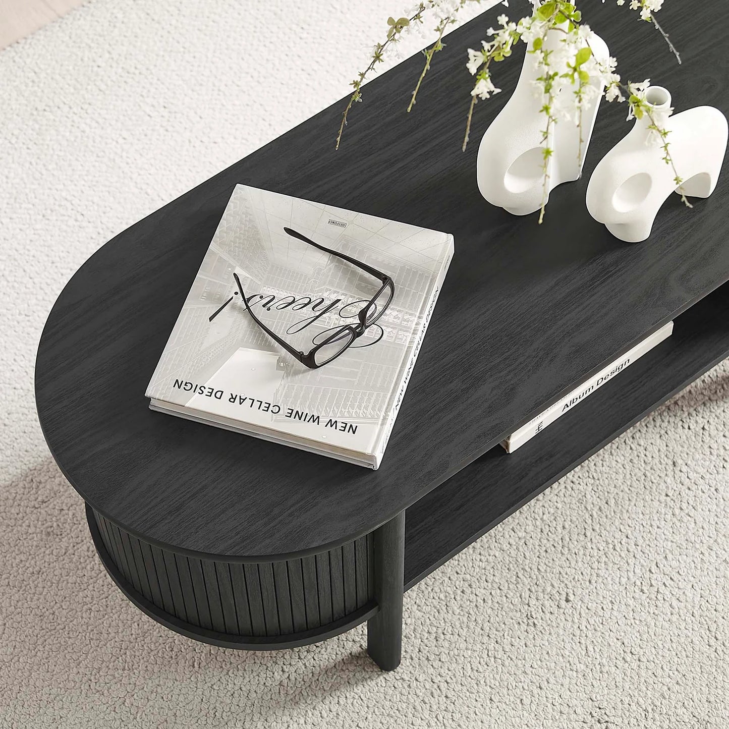 Cadence Oval Coffee Table – Elegant and Functional Living Room Accent Piece