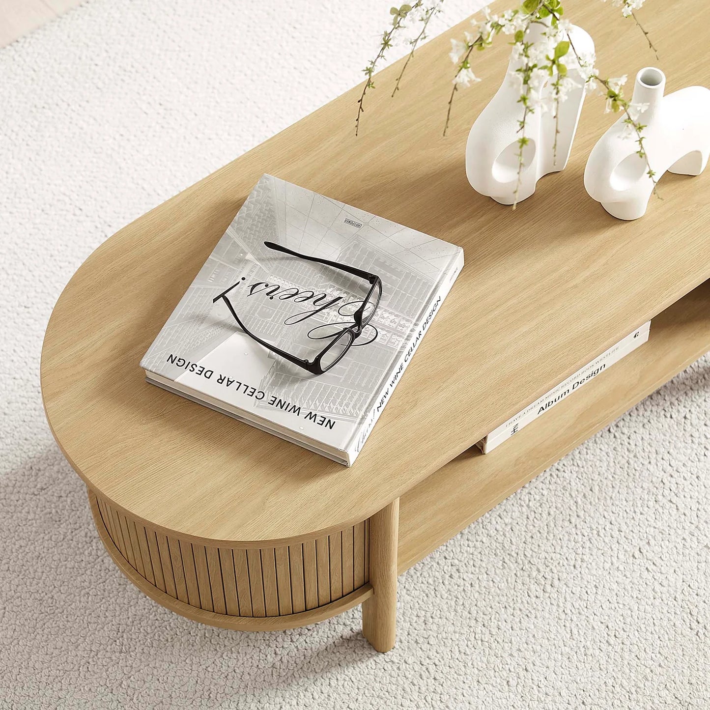 Cadence Oval Coffee Table – Elegant and Functional Living Room Accent Piece