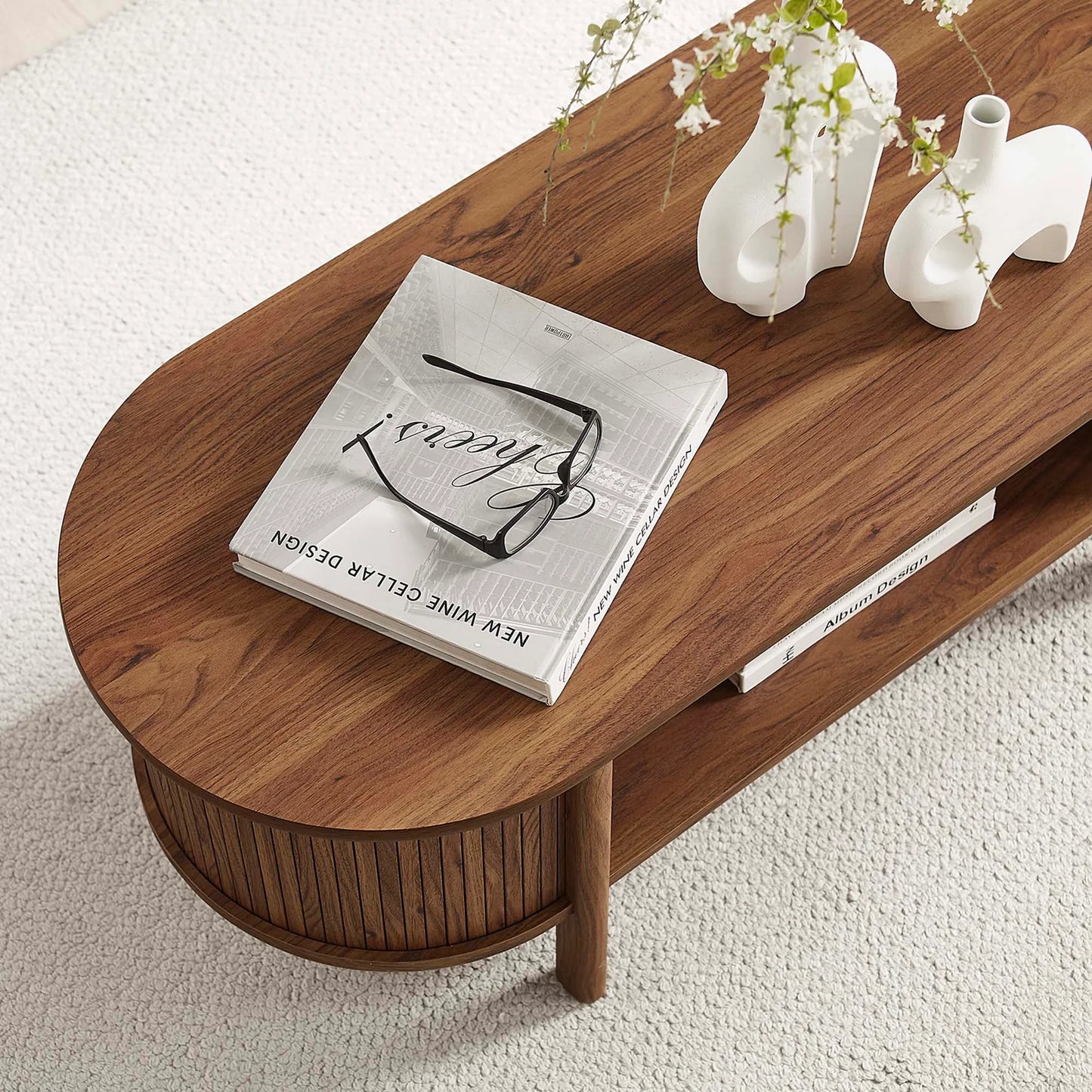 Cadence Oval Coffee Table – Elegant and Functional Living Room Accent Piece