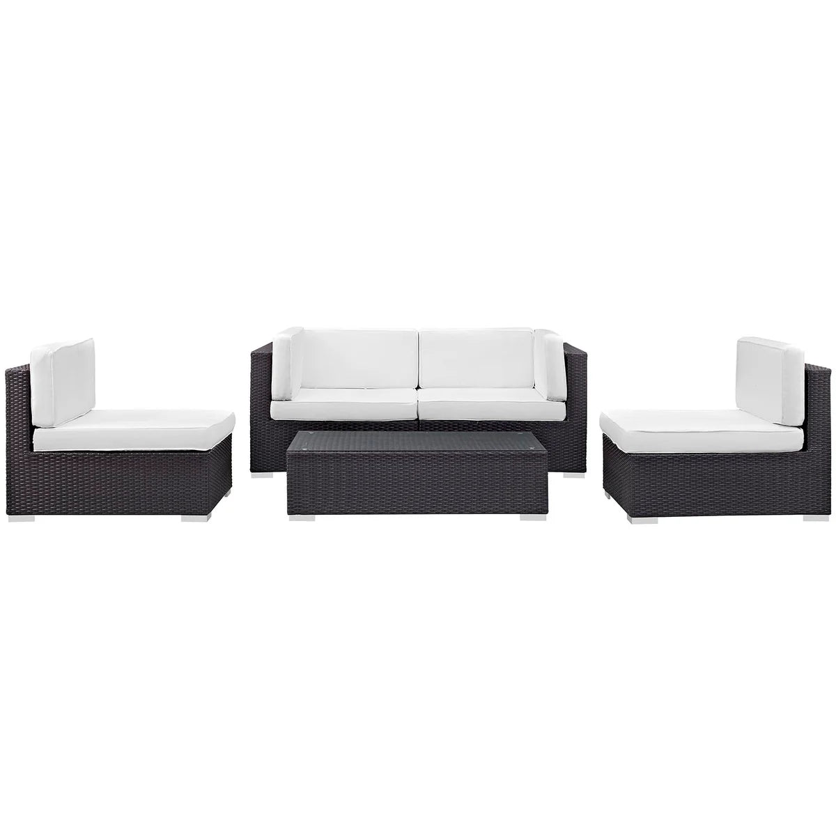 Camfora 5-Piece All-Weather Outdoor Sectional Set with UV-Resistant Cushions β Stylish and Durable Patio Furniture for Comfortable Outdoor Living
