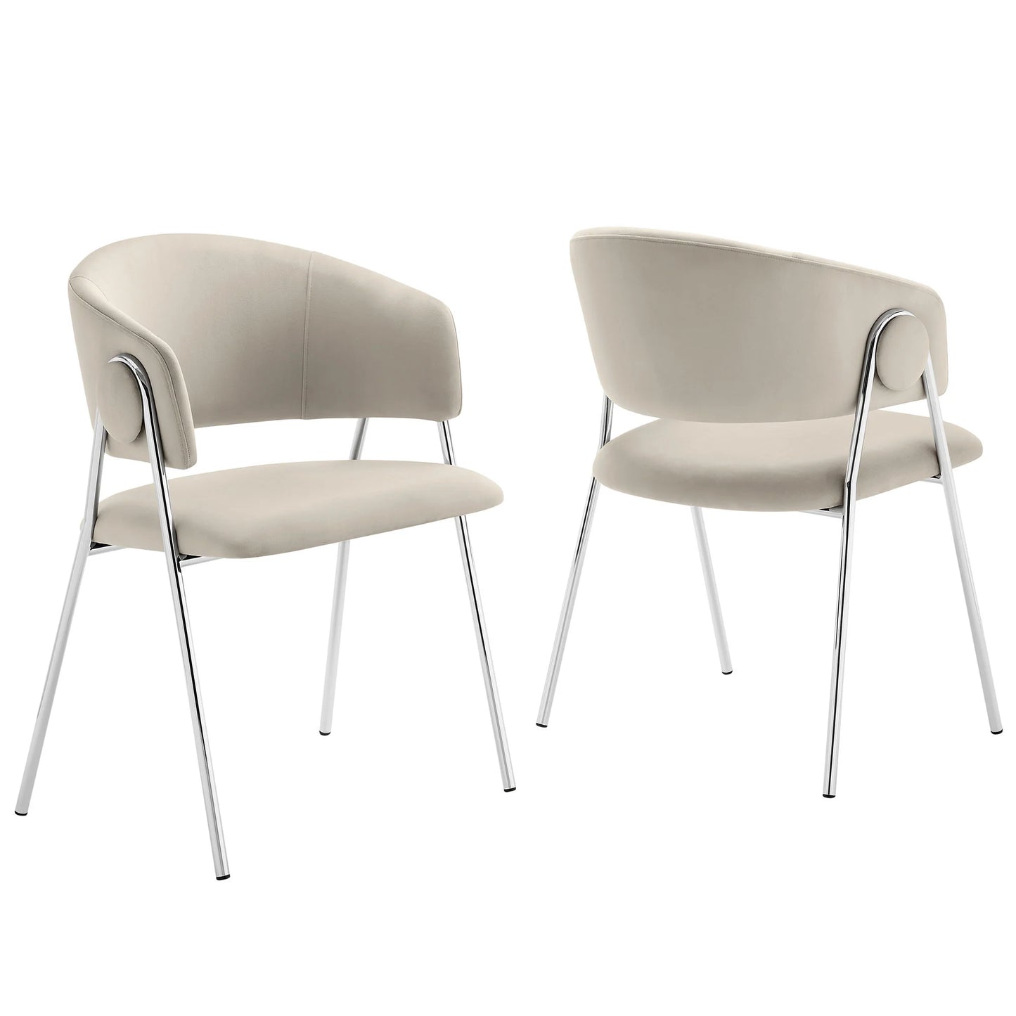 Nella Upholstered Heathered Chenille Dining Chairs (Set of 2) – Comfortable and Stylish Seating for Modern Dining Rooms