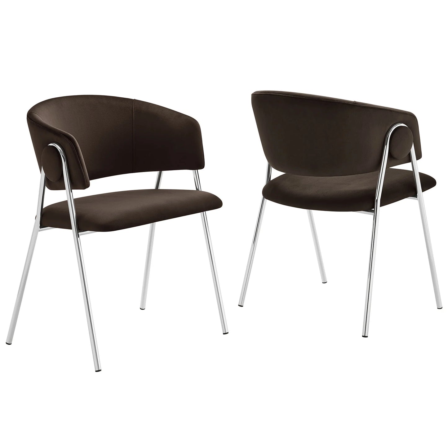 Nella Upholstered Heathered Chenille Dining Chairs (Set of 2) – Comfortable and Stylish Seating for Modern Dining Rooms