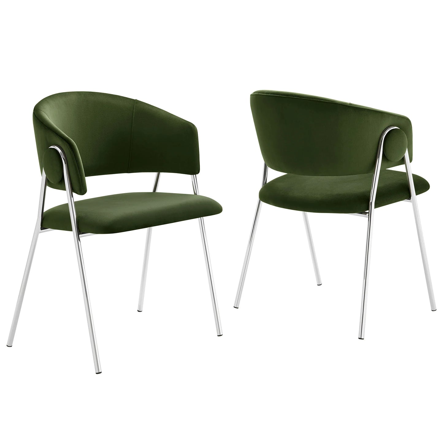 Nella Upholstered Heathered Chenille Dining Chairs (Set of 2) – Comfortable and Stylish Seating for Modern Dining Rooms