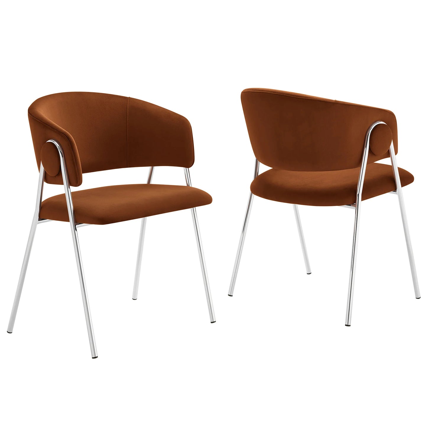 Nella Upholstered Heathered Chenille Dining Chairs (Set of 2) – Comfortable and Stylish Seating for Modern Dining Rooms