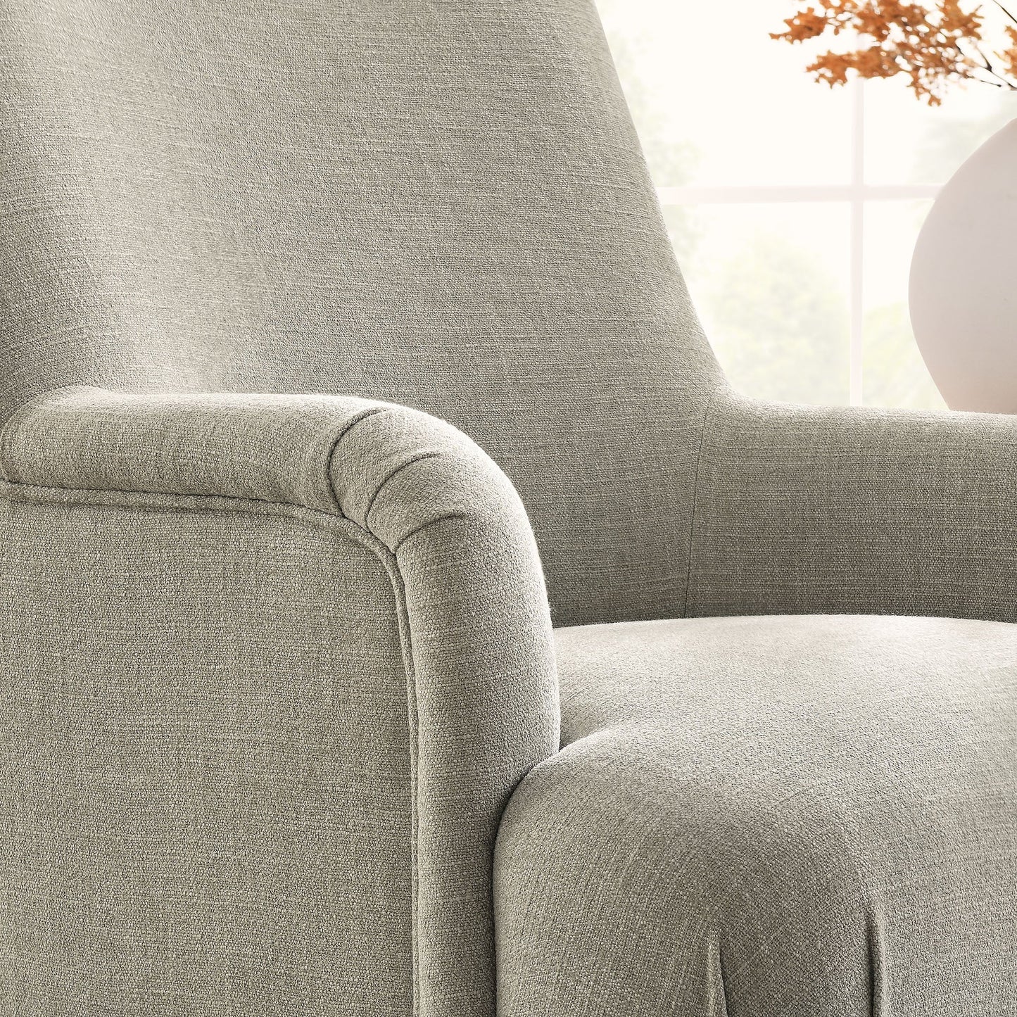 Ellington Fabric Upholstered Accent Armchair – Elegant and Comfortable Chair for Modern Living Spaces
