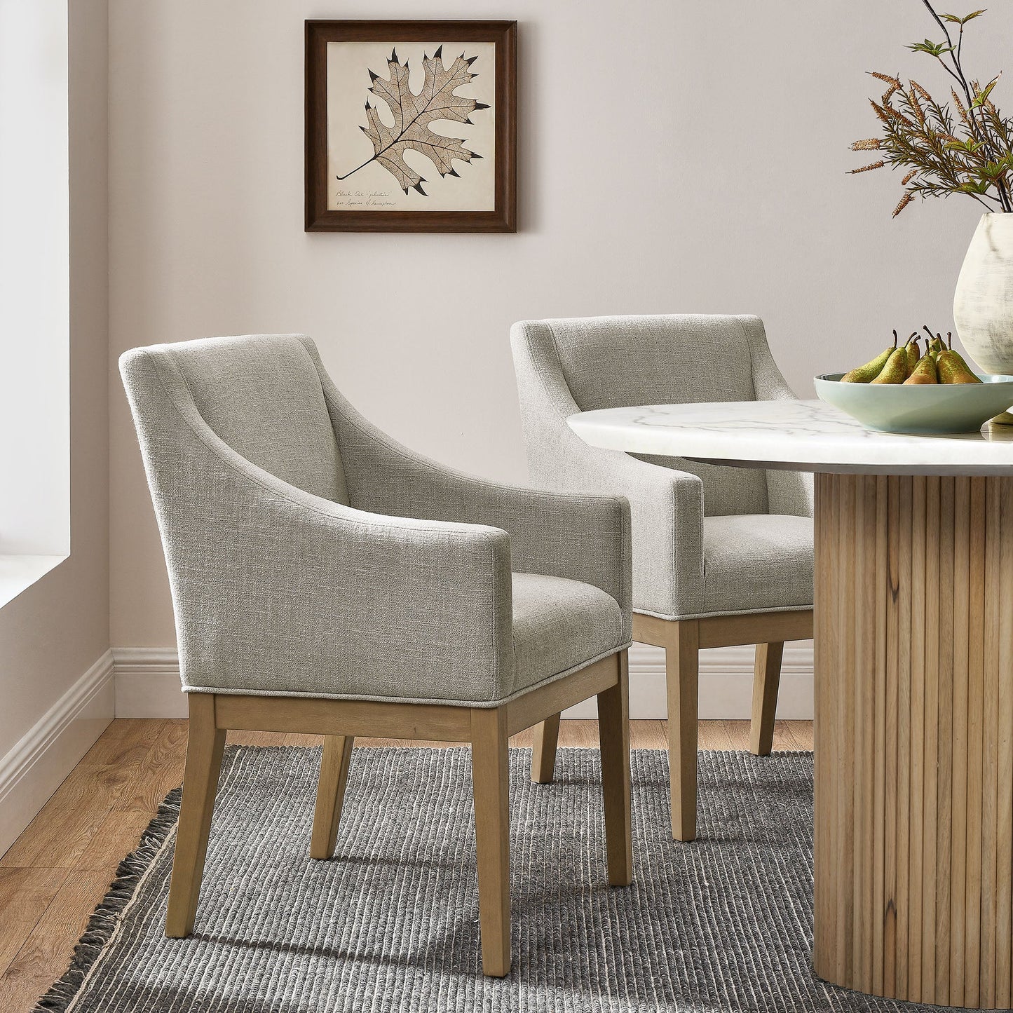 Alton Fabric Upholstered Dining Armchair – Stylish and Comfortable Chair for Elegant Dining Rooms