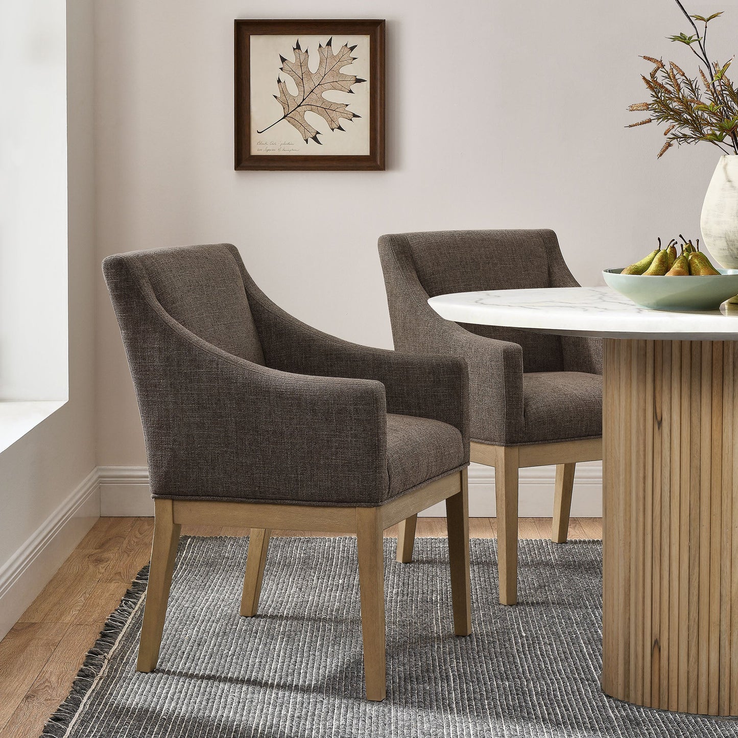 Alton Fabric Upholstered Dining Armchair – Stylish and Comfortable Chair for Elegant Dining Rooms