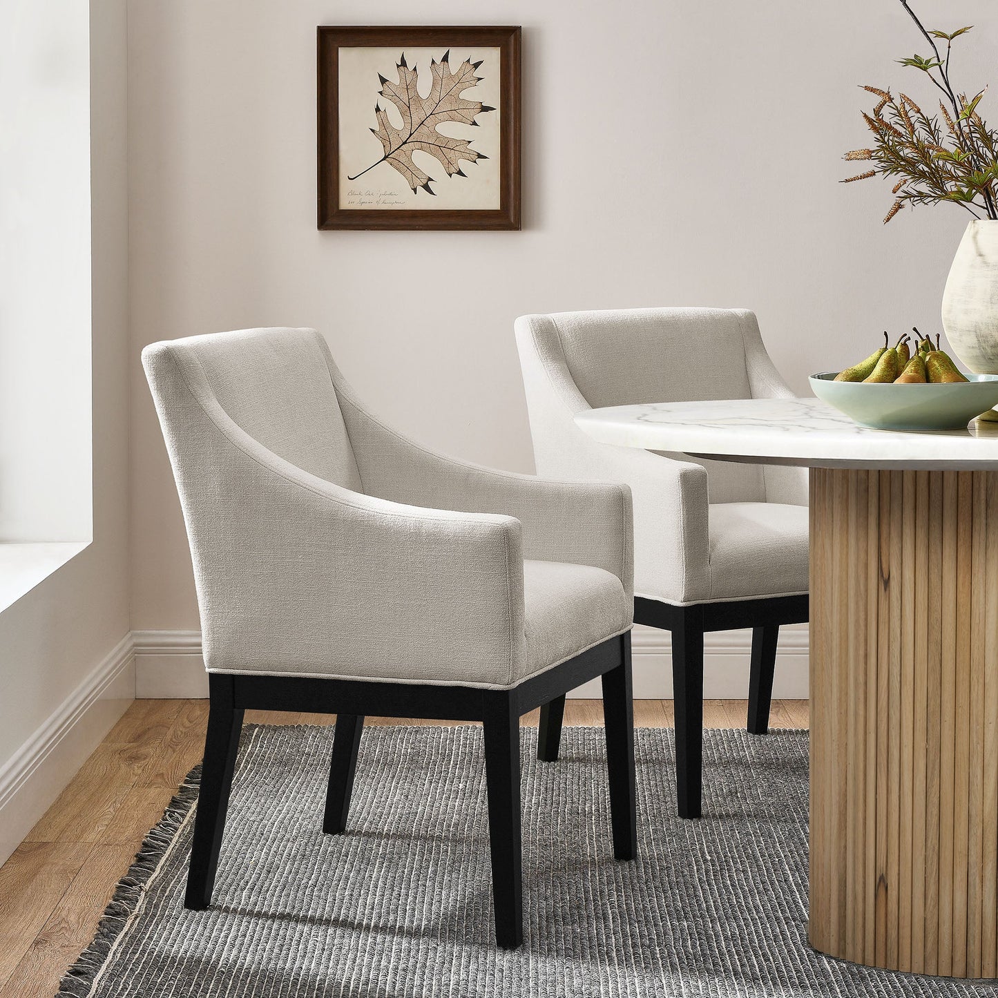 Alton Fabric Upholstered Dining Armchair – Stylish and Comfortable Chair for Elegant Dining Rooms