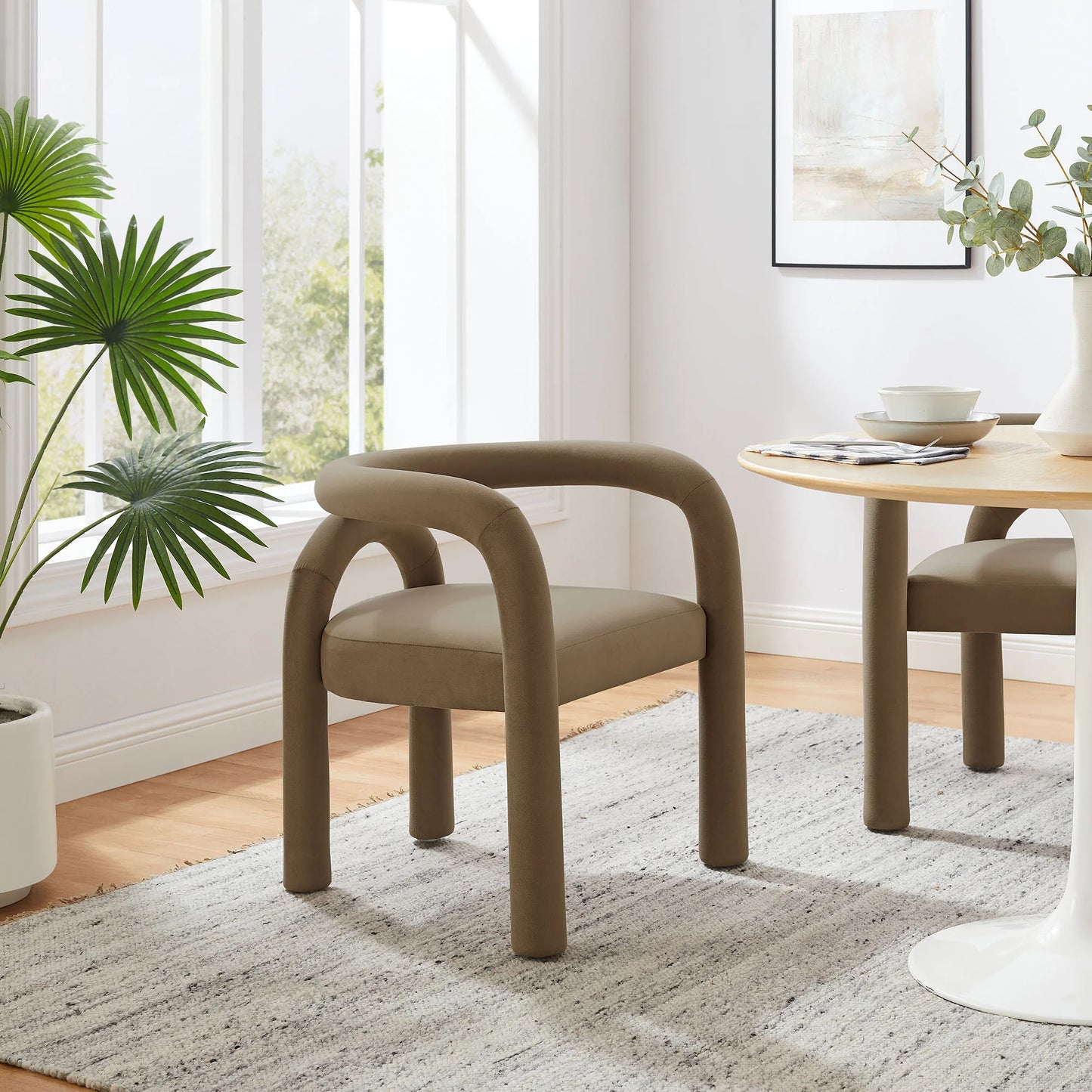 Astrid Performance Velvet Dining Chair – Stylish and Durable Upholstered Chair for Modern Dining Rooms