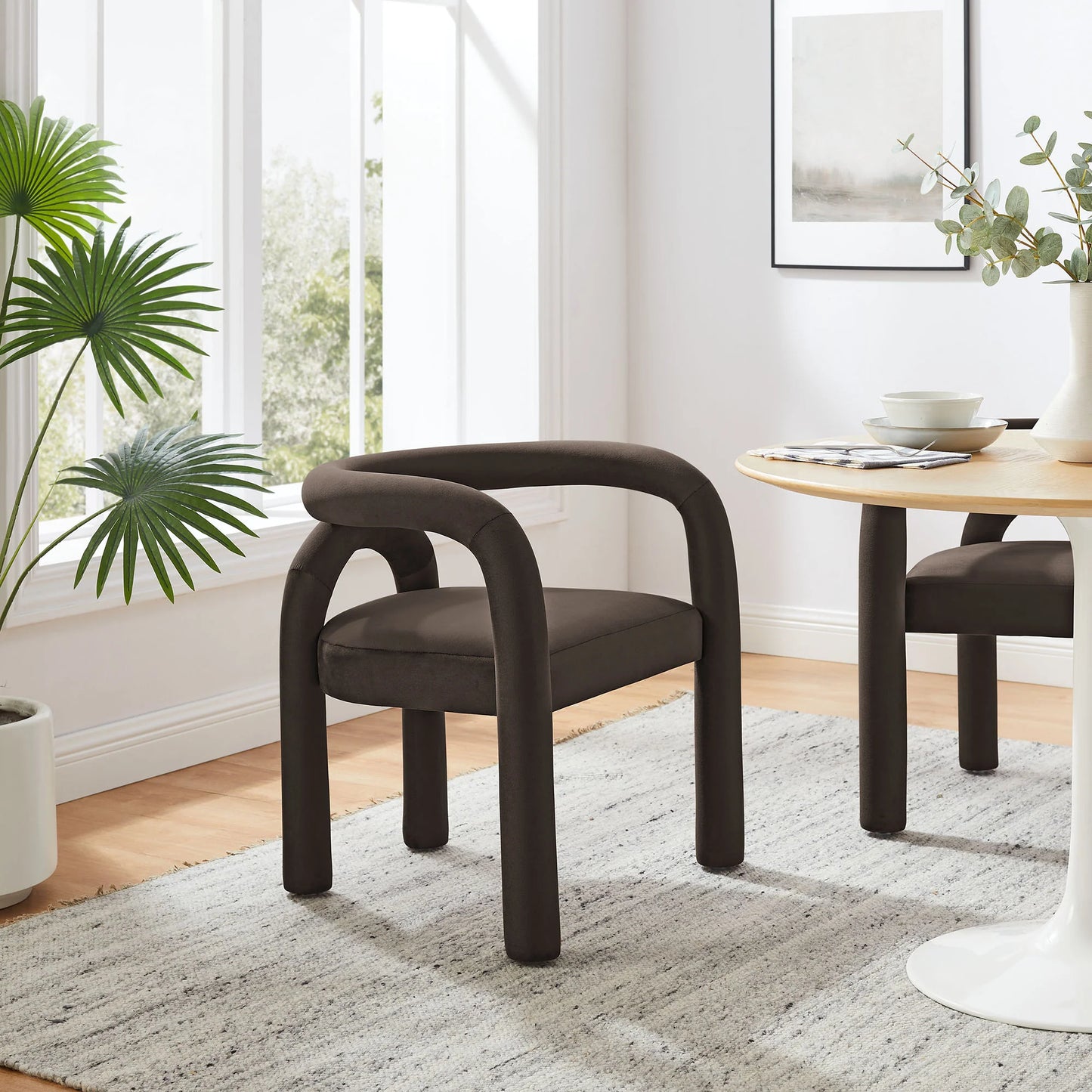 Astrid Performance Velvet Dining Chair – Stylish and Durable Upholstered Chair for Modern Dining Rooms