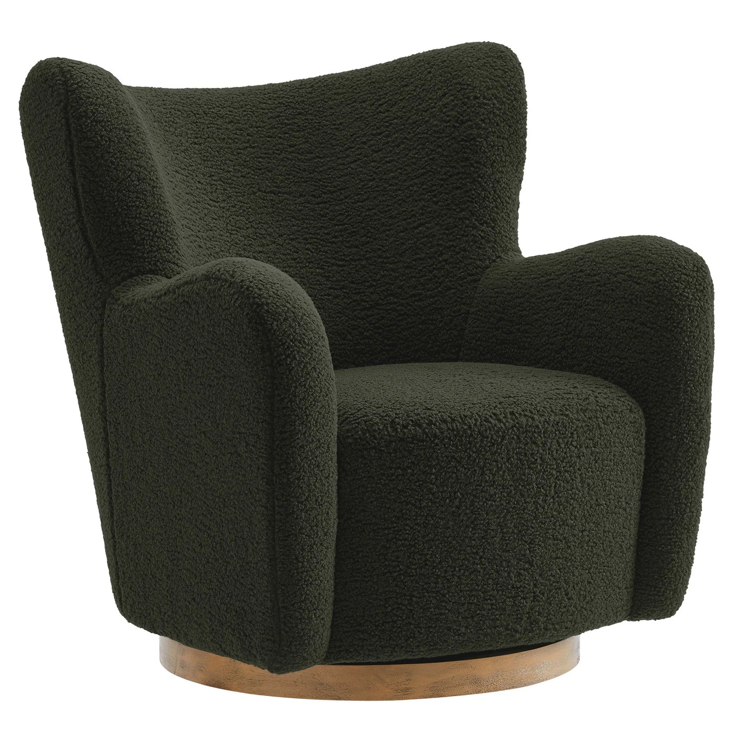 Montrose Wingback Sherpa Swivel Accent Chair – Cozy and Stylish Rotating Chair for Modern Living Spaces