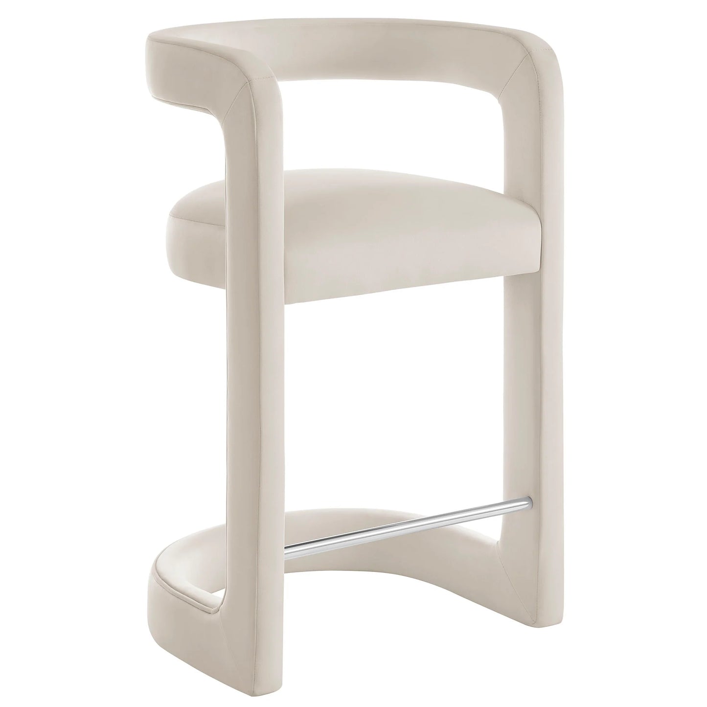 Winslow Performance Velvet Counter Stool – Elegant and Durable Bar Stool for Modern Kitchens