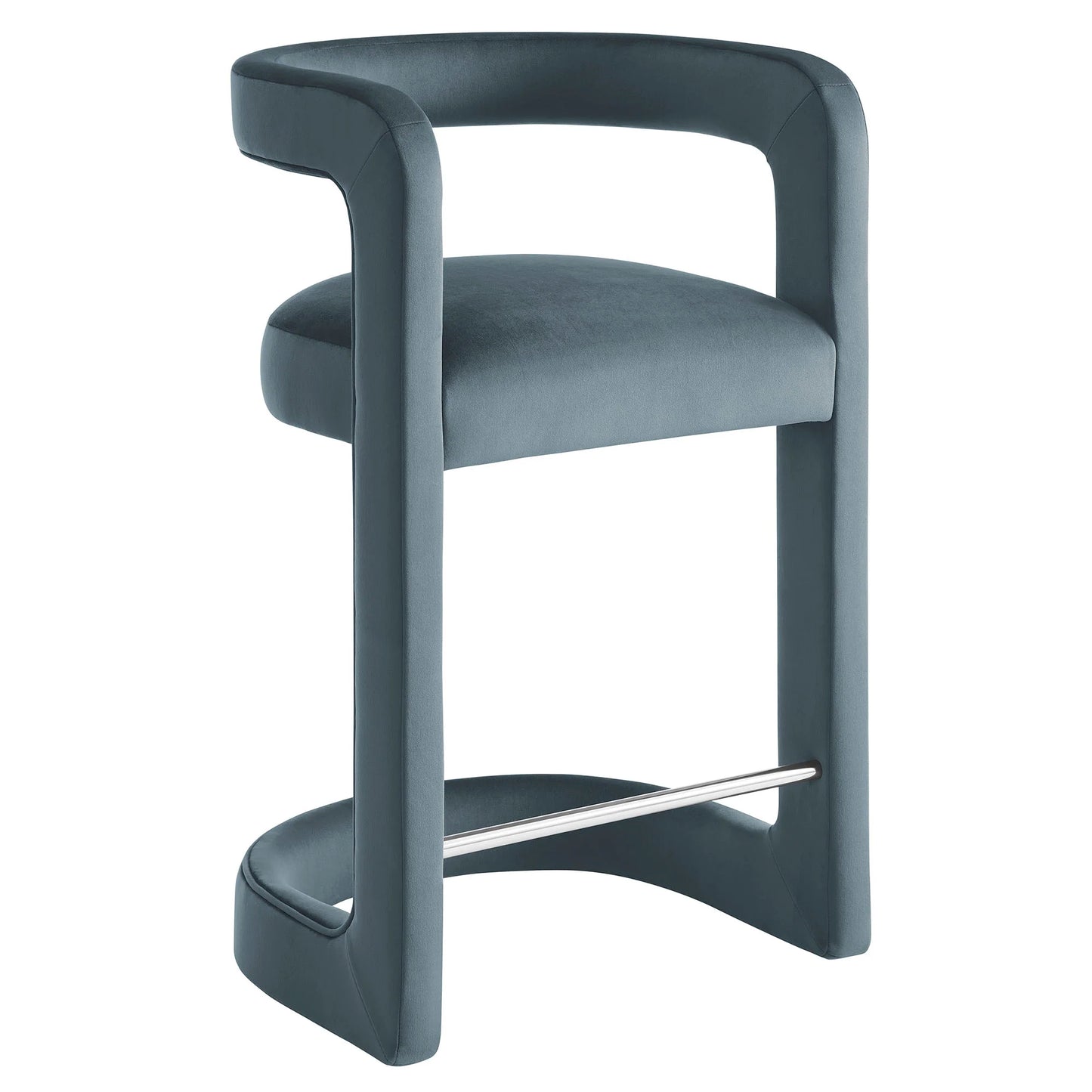 Winslow Performance Velvet Counter Stool – Elegant and Durable Bar Stool for Modern Kitchens