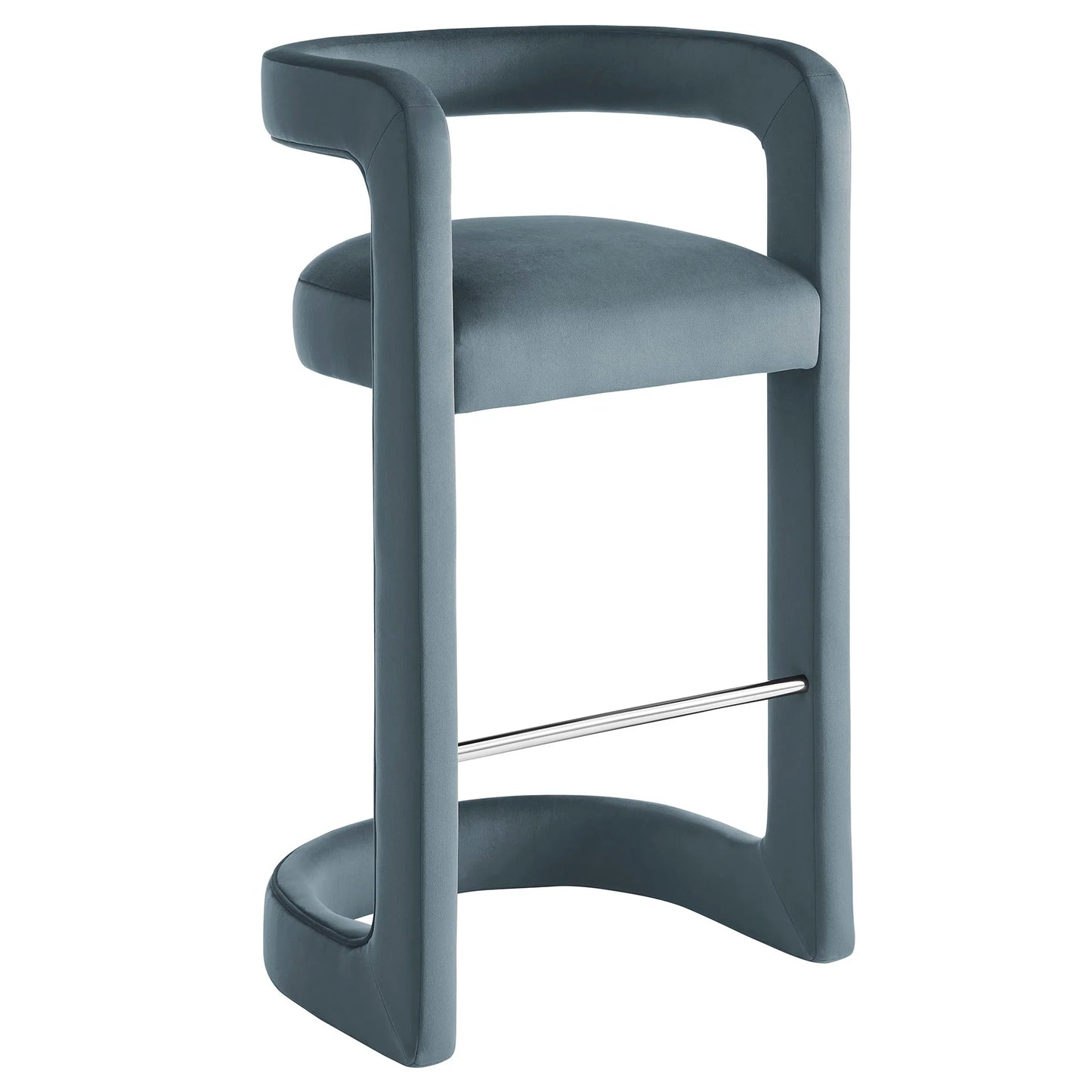 Winslow Performance Velvet Bar Stool – Stylish and Durable Velvet Stool for Contemporary Bars and Kitchens