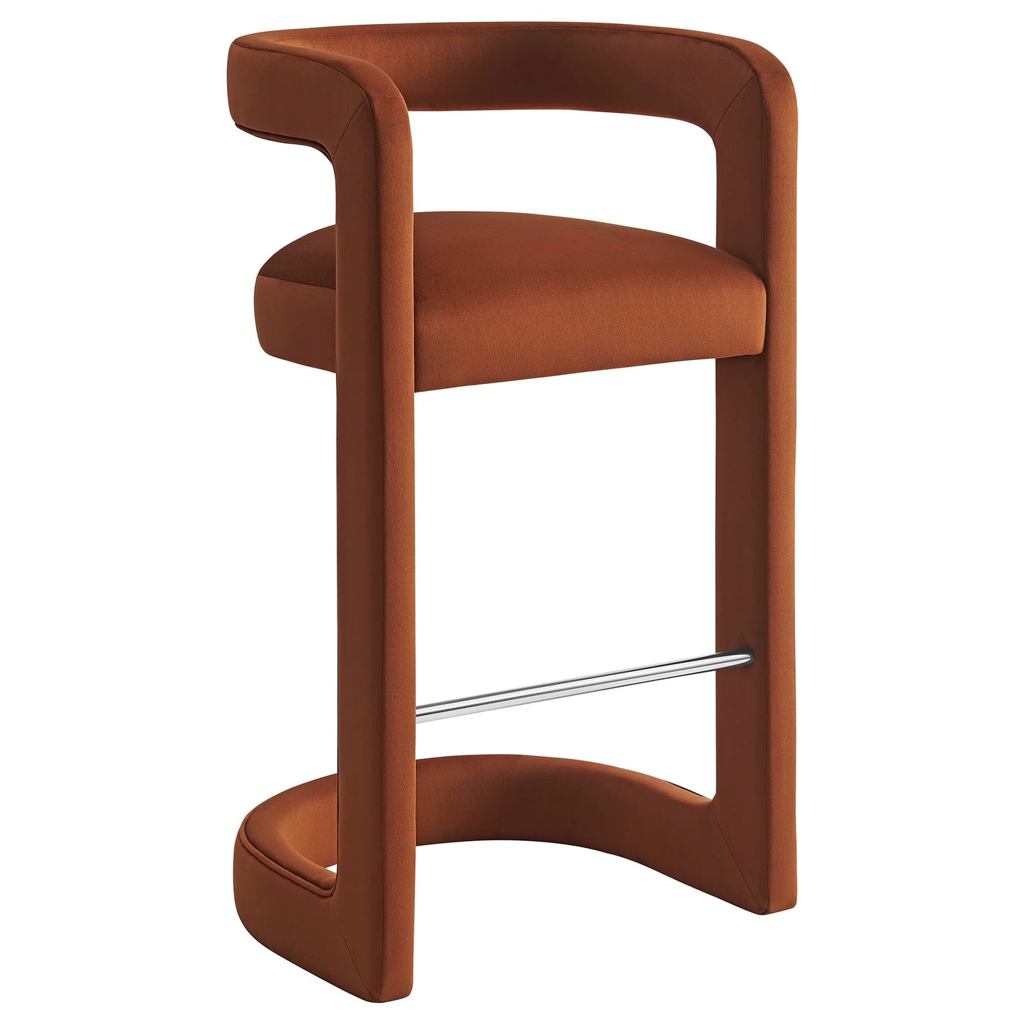 Winslow Performance Velvet Bar Stool – Stylish and Durable Velvet Stool for Contemporary Bars and Kitchens