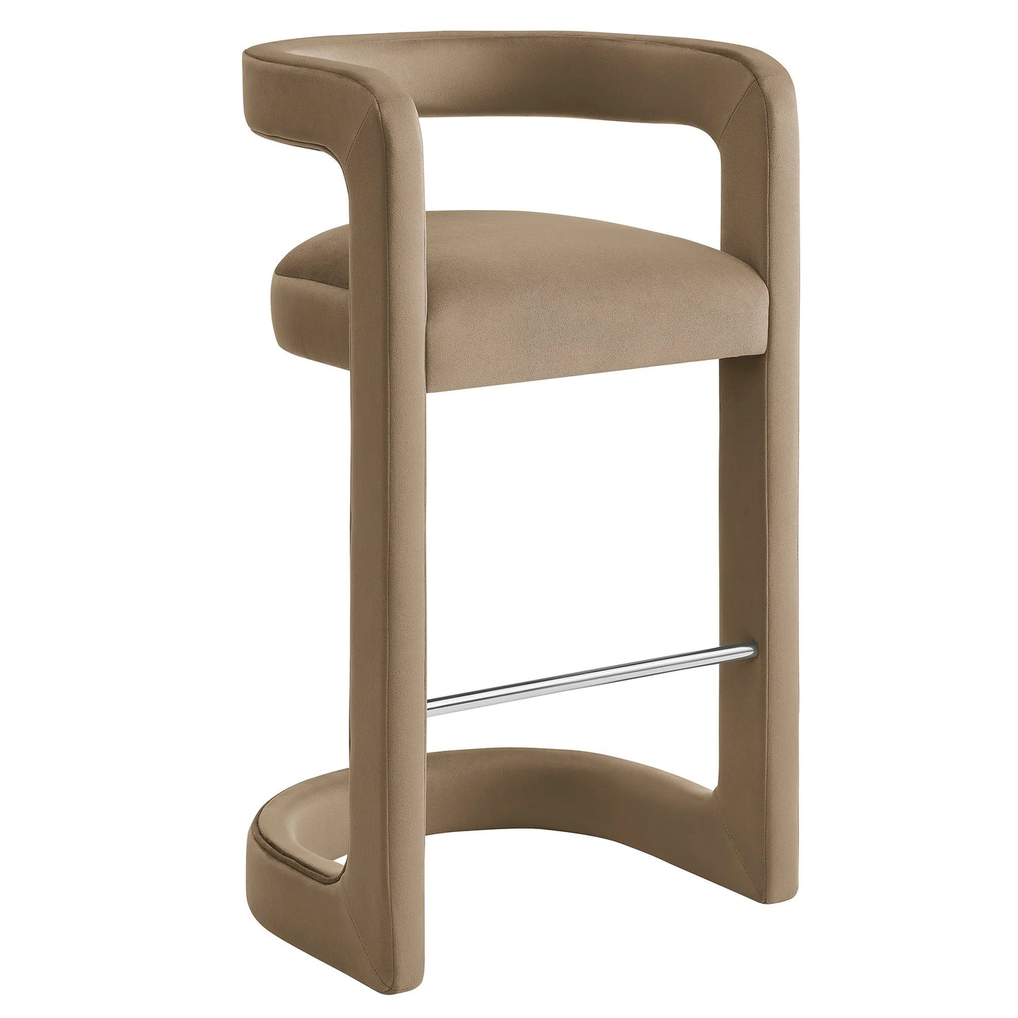 Winslow Performance Velvet Bar Stool – Stylish and Durable Velvet Stool for Contemporary Bars and Kitchens