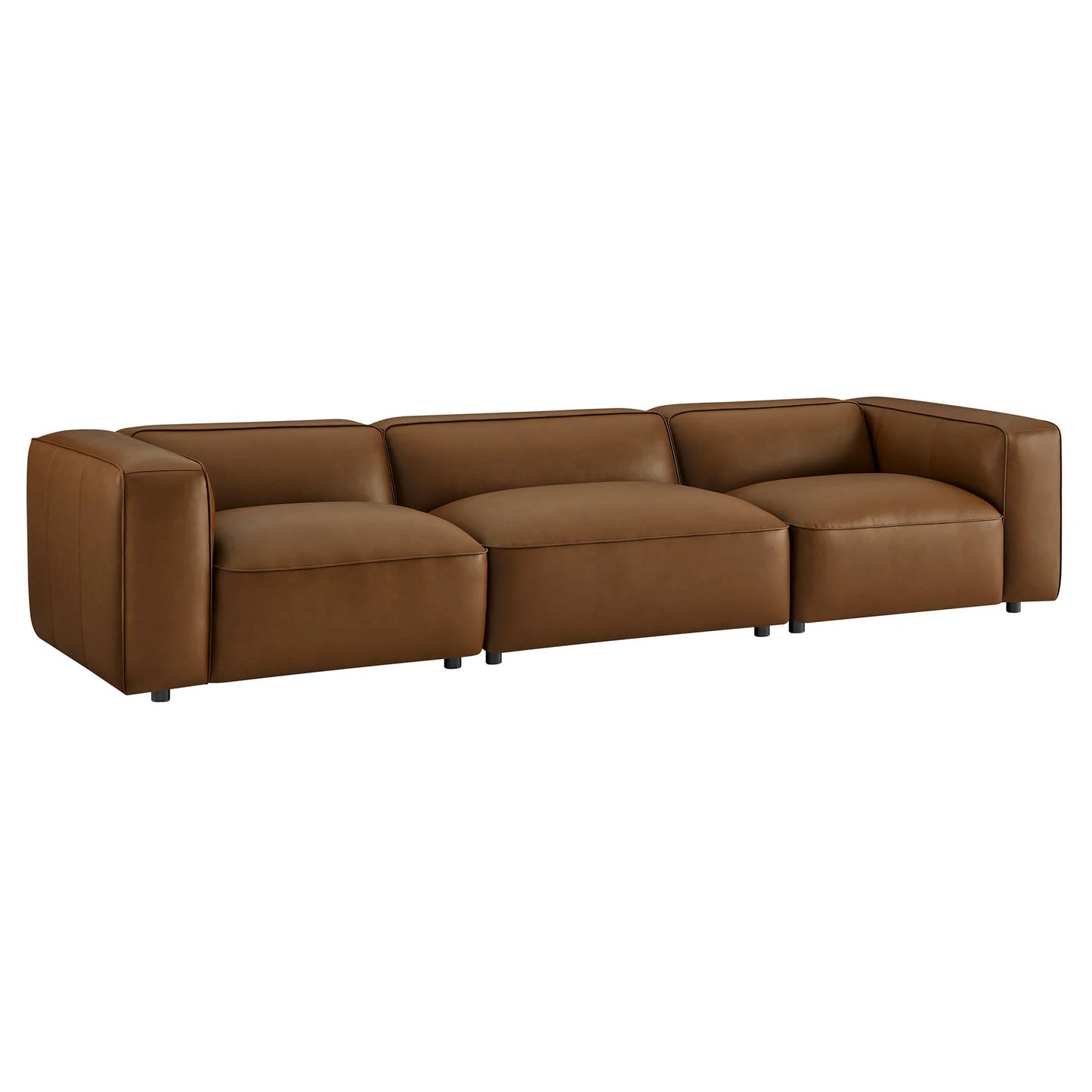 Auren 3-Piece Modular Sofa – Upholstered Vegan Leather Sectional for Modern Living Spaces