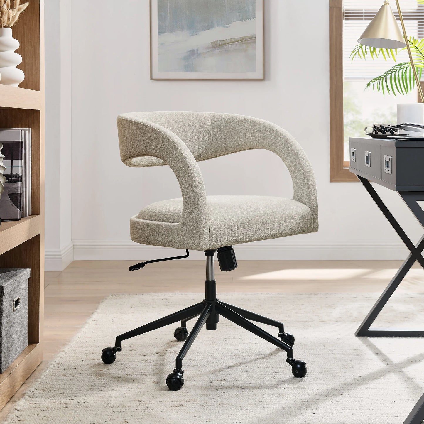 Pinnacle Upholstered Office Chair β Comfortable and Stylish Chair for Home and Office Workspaces