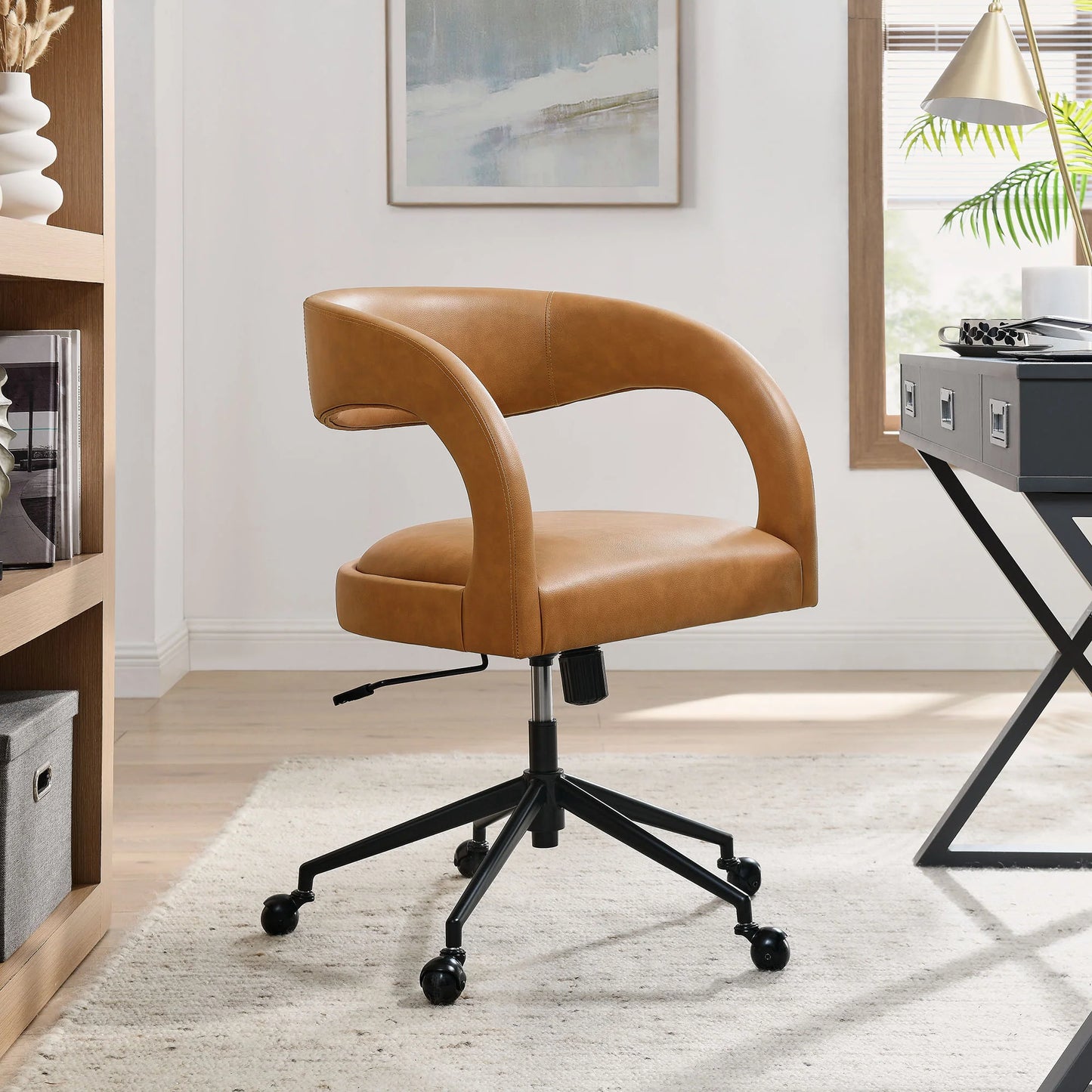 Pinnacle Upholstered Office Chair – Comfortable and Stylish Chair for Home and Office Workspaces
