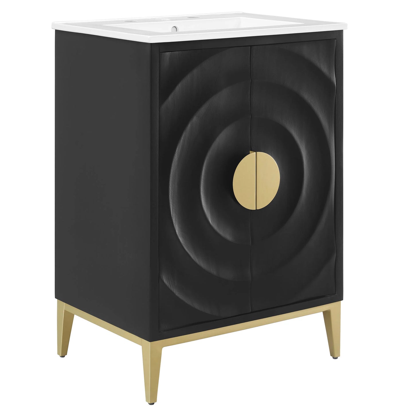 Beau 24" Wood Bathroom Vanity with Basin β Compact and Stylish Sink Cabinet for Modern Bathrooms