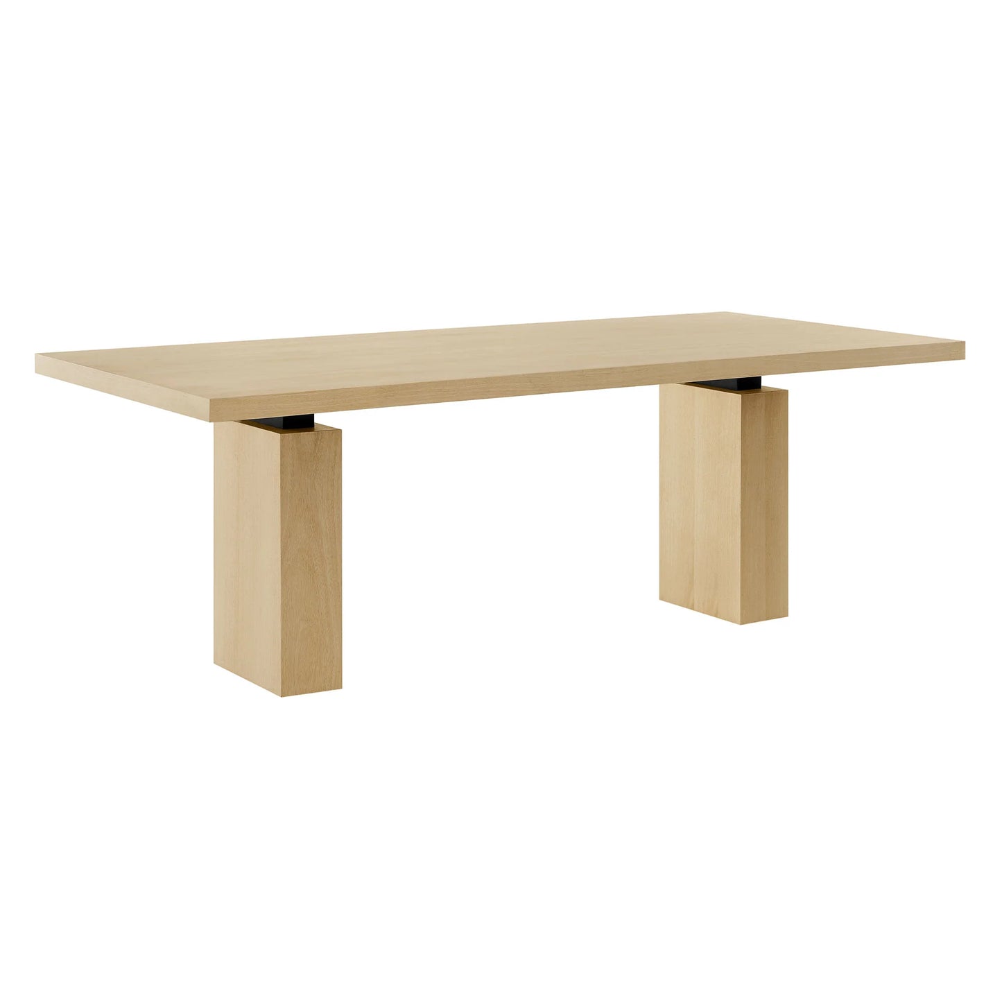 Piston 82" Rectangular Wood Dining Table in Natural – Elegant and Spacious Dining Table for Modern Homes