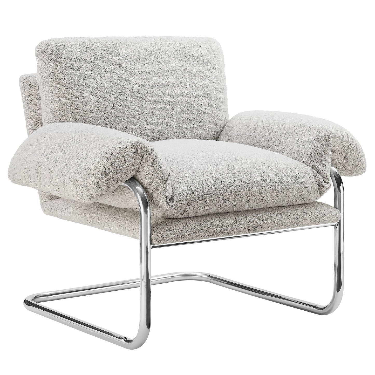 Ansel Boucle Fabric Accent Chair – Cozy and Stylish Lounge Chair for Modern Living Rooms