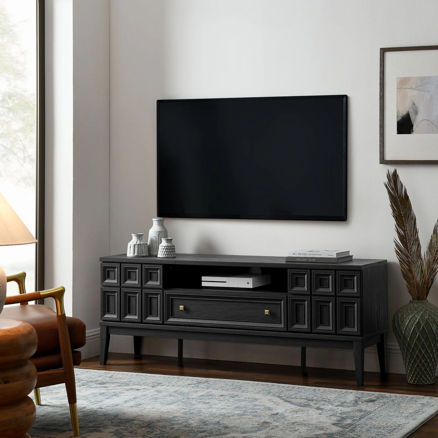 Samos 59" TV Stand – Modern and Sleek Entertainment Center for Living Rooms