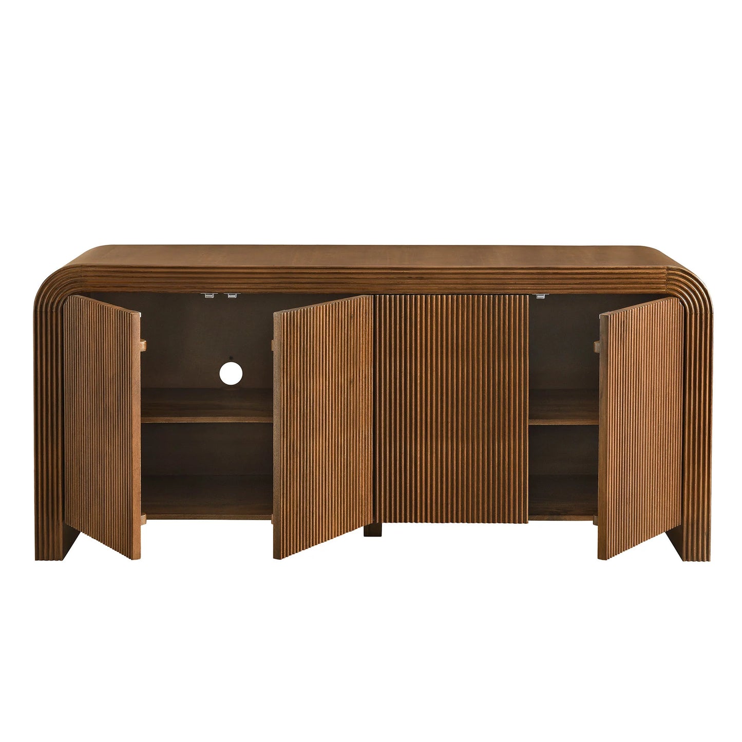 Waterflute 70" Fluted Sideboard Cabinet – Stylish and Functional Storage for Dining Rooms and Living Spaces