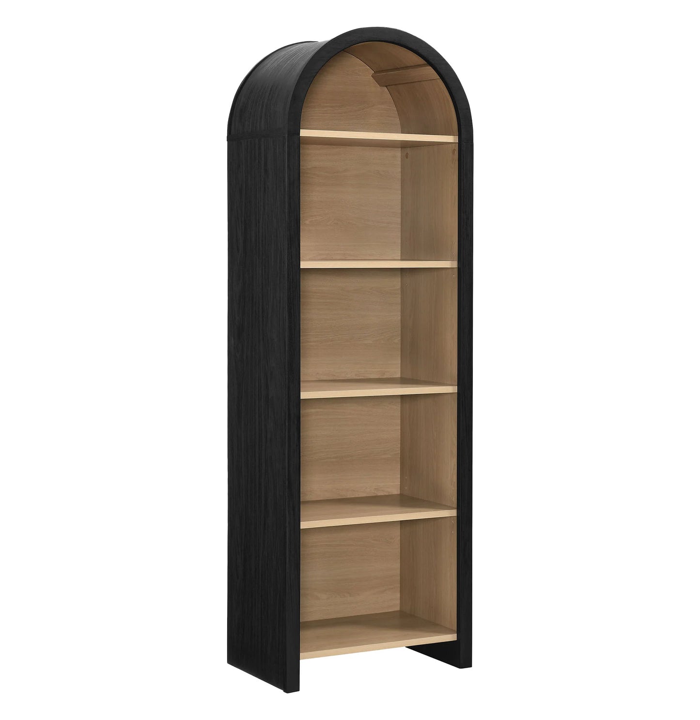 Evie Arched Narrow Bookcase Display Cabinet – Elegant and Space-Saving Storage Solution for Modern Interiors