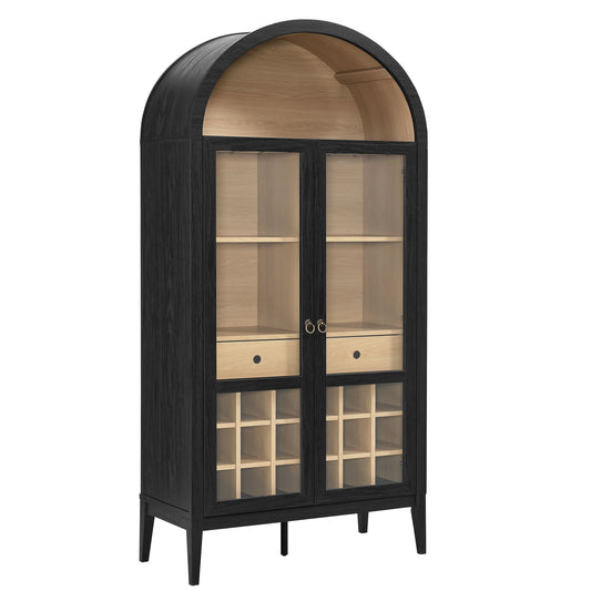 Nolan Arched Bar Cabinet β Stylish Storage Solution for Home Bars and Entertaining Spaces