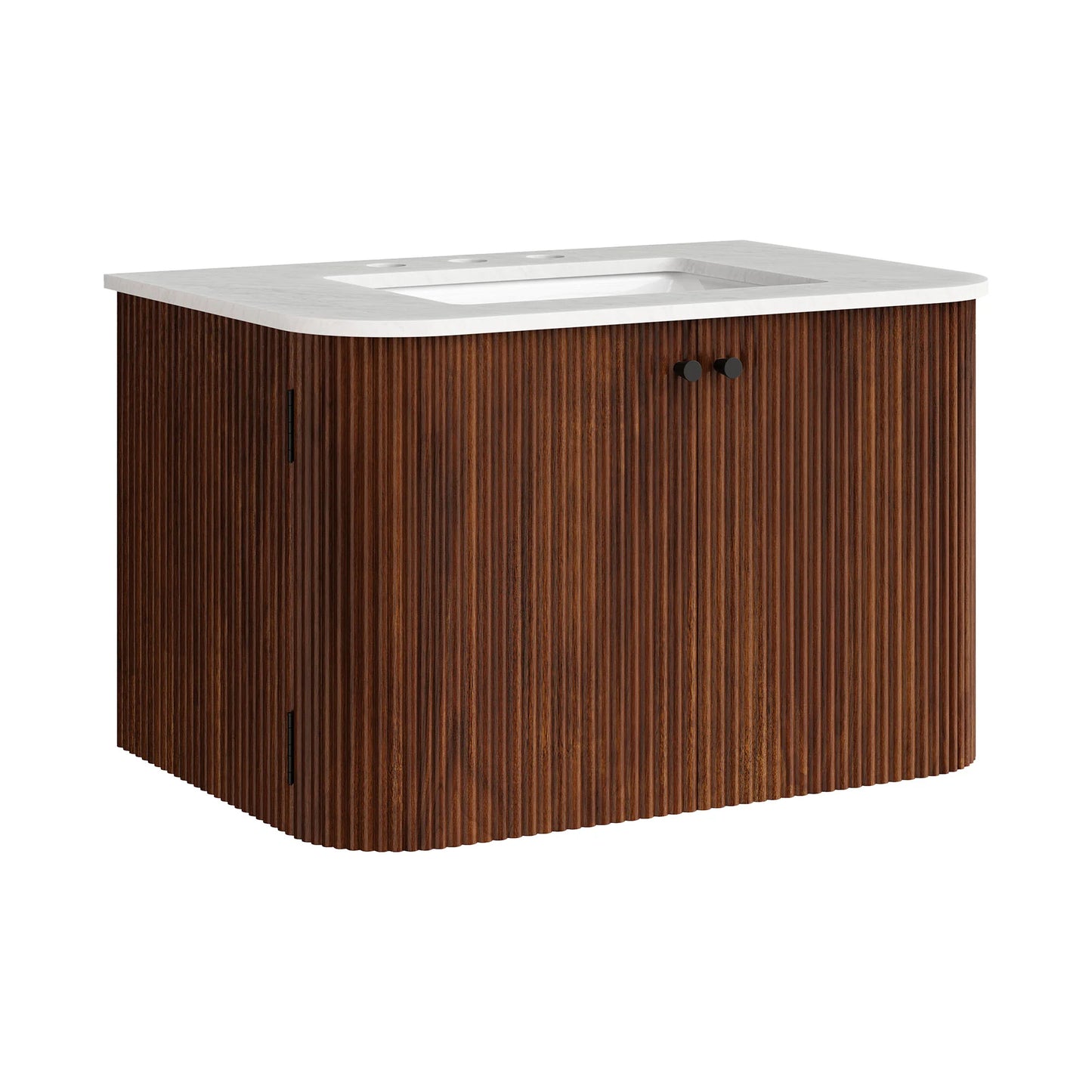 Zia 24" Wall-Mount Bathroom Vanity – Compact Modern Design with Marble Sink