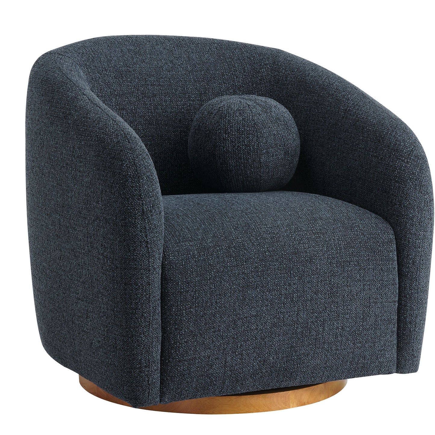 Holland Swivel Armchair – Cozy Chenille Fabric with Smooth, Modern Motion