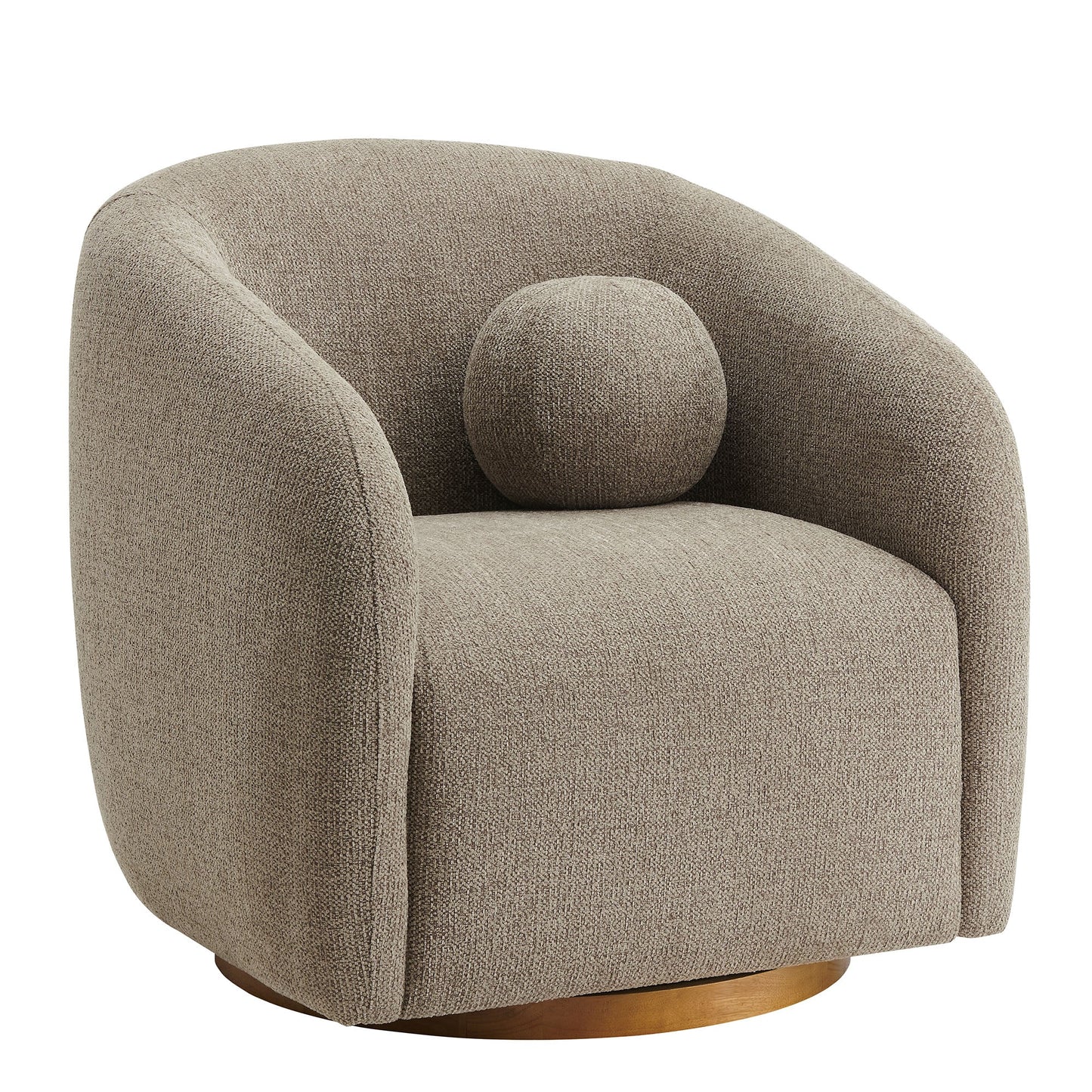 Holland Swivel Armchair – Cozy Chenille Fabric with Smooth, Modern Motion