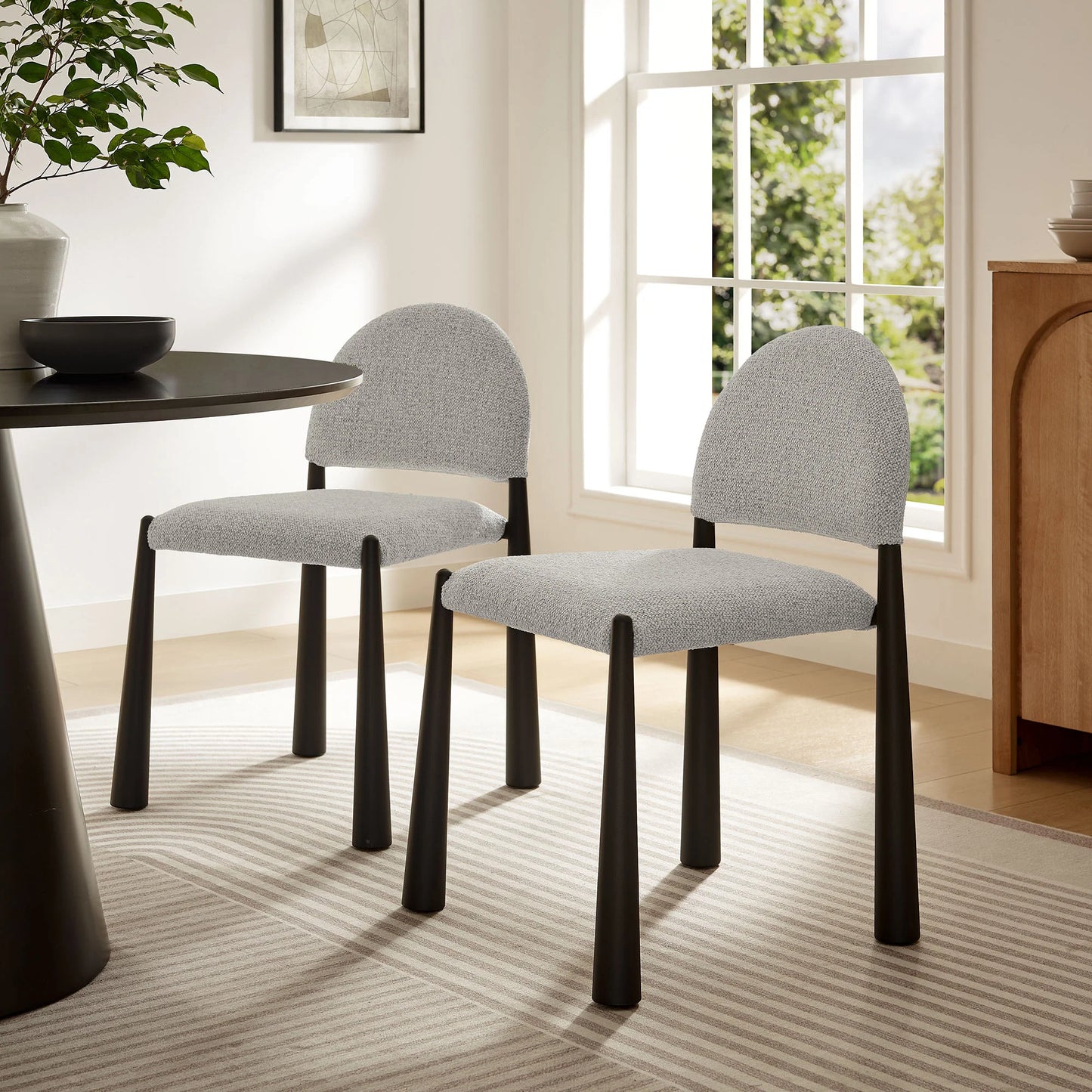 Hayley Upholstered Fabric Dining Side Chair – Stylish and Comfortable Seating for Contemporary Dining Rooms