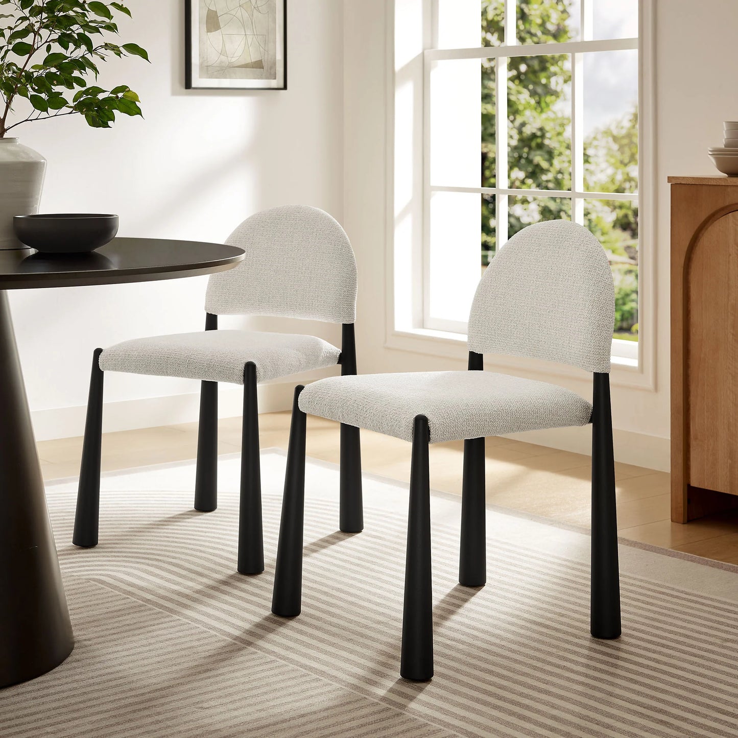 Hayley Upholstered Fabric Dining Side Chair – Stylish and Comfortable Seating for Contemporary Dining Rooms